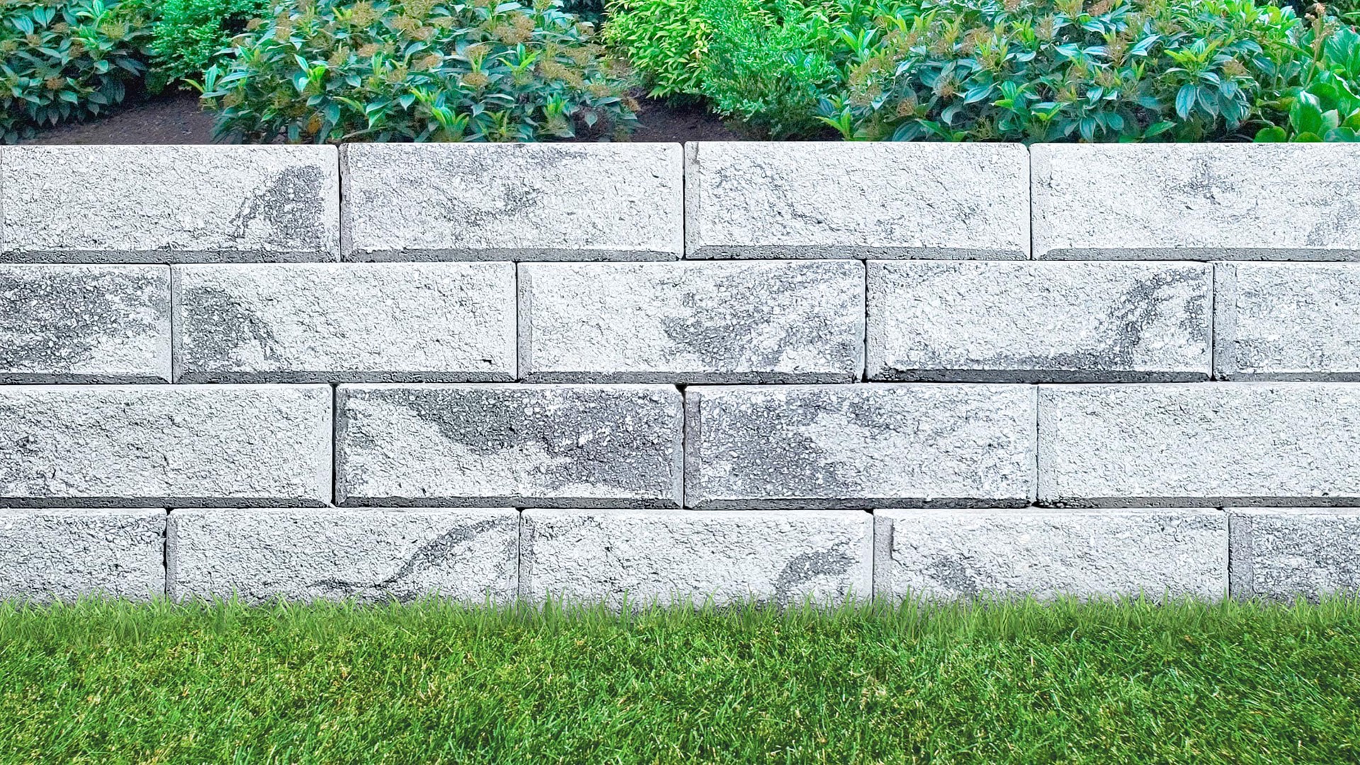 slide 6 of 6, 4-in H x 12-in L x 7-in D Gray/Charcoal Concrete Retaining wall block, 1 ct