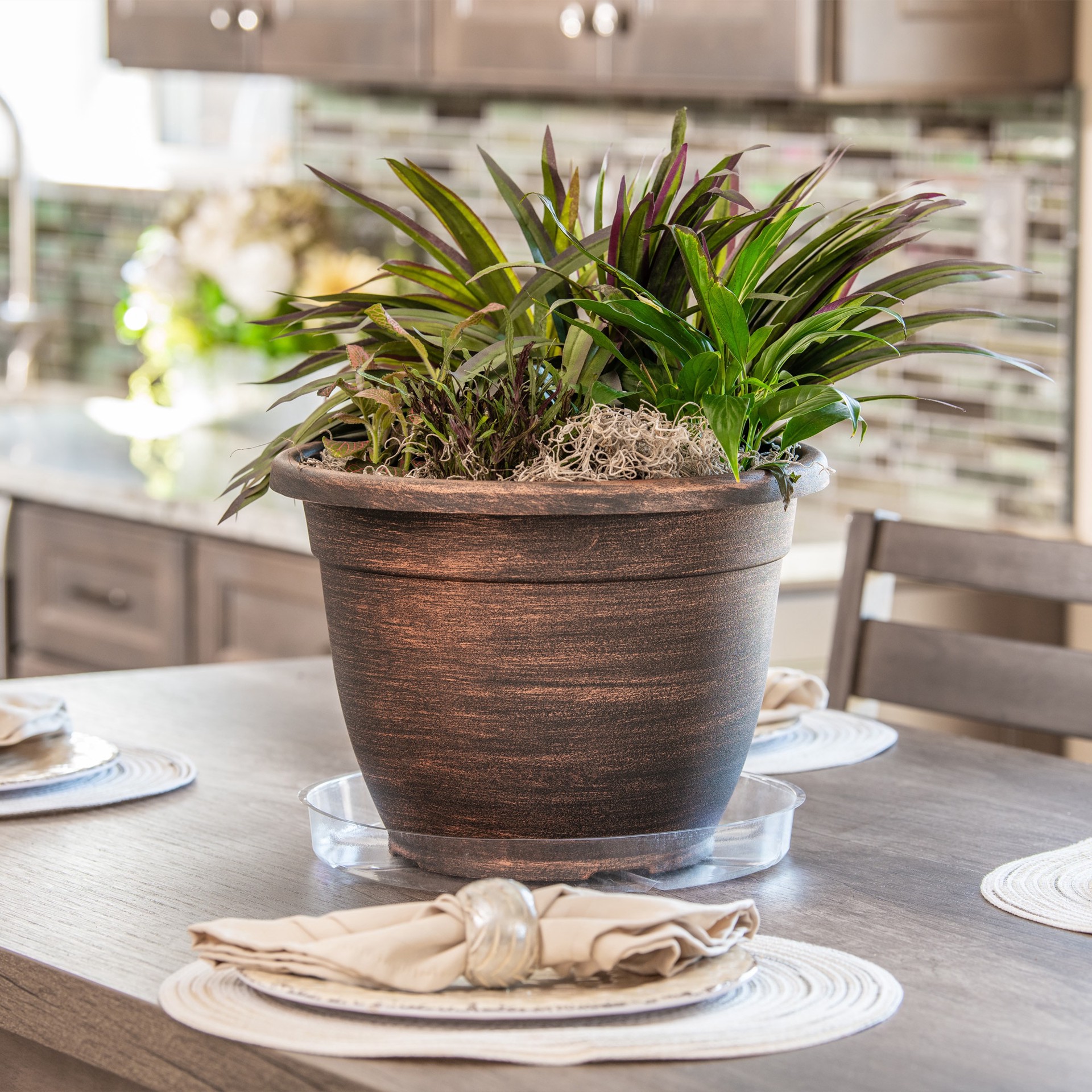 slide 2 of 3, Gardener's Blue Ribbon 12.0-in Clear Plastic Plant Saucer, 1 ct