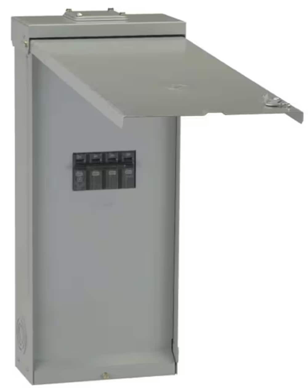 slide 1 of 6, GE Powermark Gold 200 -Amp 1 -Circuit Outdoor Main Breaker Load Center, 1 ct