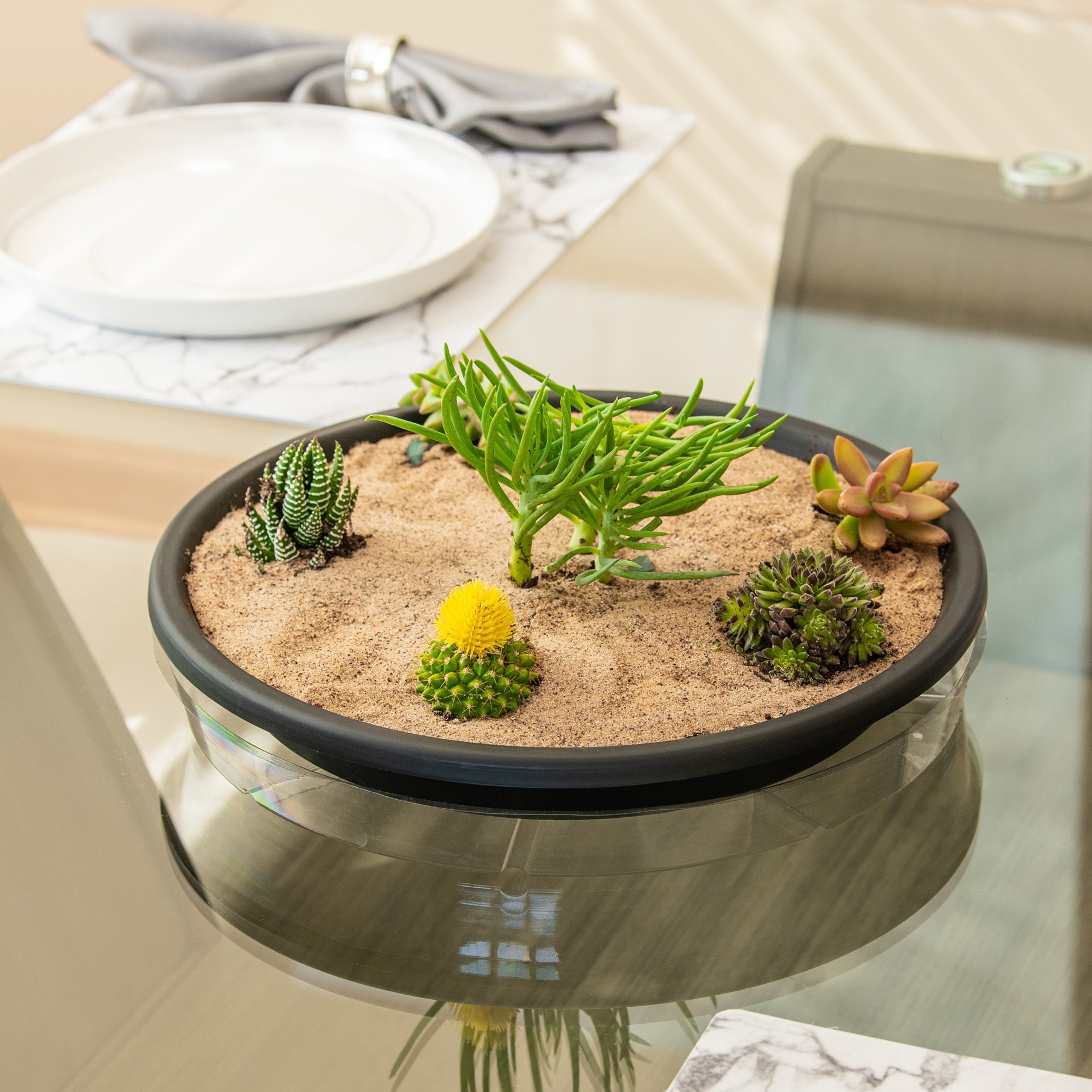 slide 2 of 3, Gardener's Blue Ribbon 14.0-in Clear Plastic Plant Saucer, 1 ct