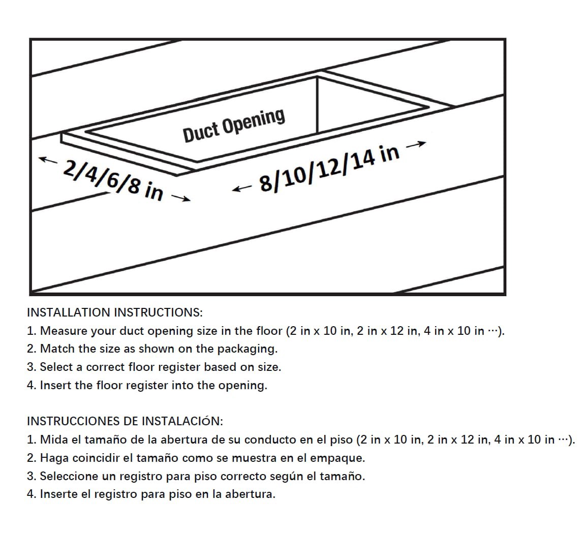 slide 6 of 6, allen + roth 12-in x 6-in Maximum airflow Steel White Madison Design Sidewall/Ceiling Register, 1 ct