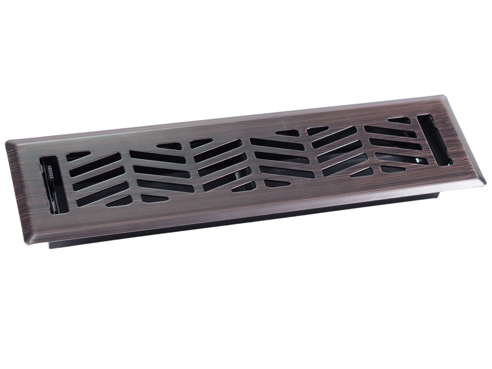 slide 2 of 6, allen + roth 2-in x 12-in Maximum airflow Steel Oil-Rubbed Bronze Clifton Design Floor Register, 1 ct