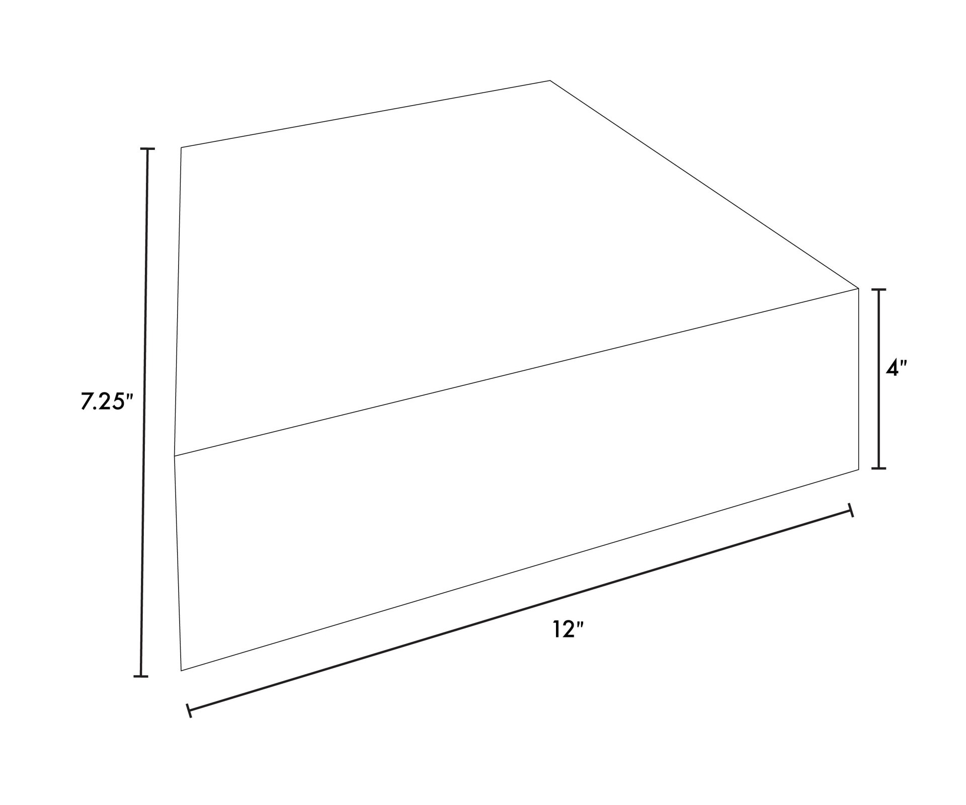 slide 6 of 6, 4-in H x 11.7-in L x 7-in D Gray/Charcoal Concrete Retaining wall block, 1 ct