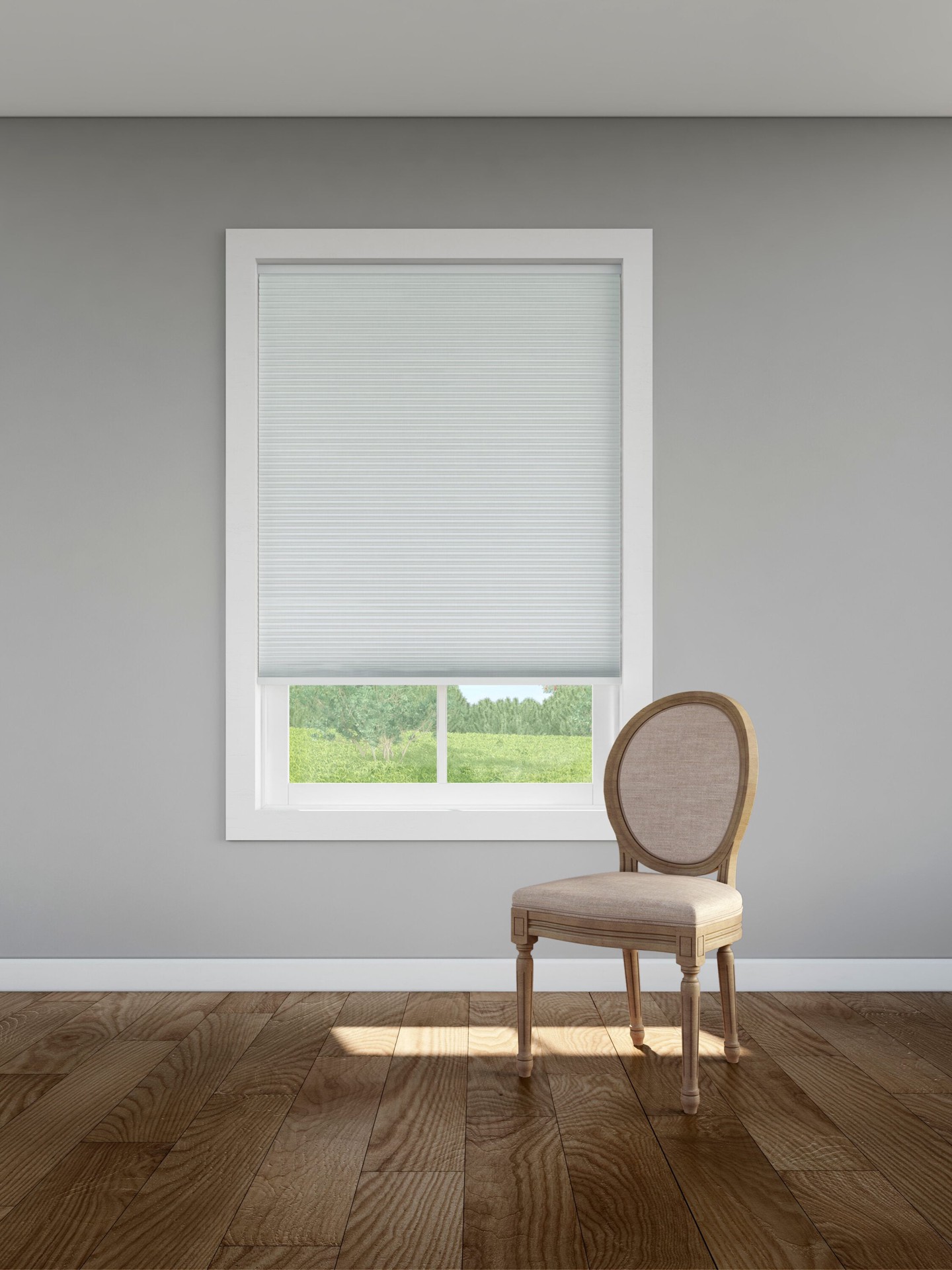 slide 4 of 6, LEVOLOR 60-in x 72-in Snow Blackout Cordless Cellular Shade, 1 ct