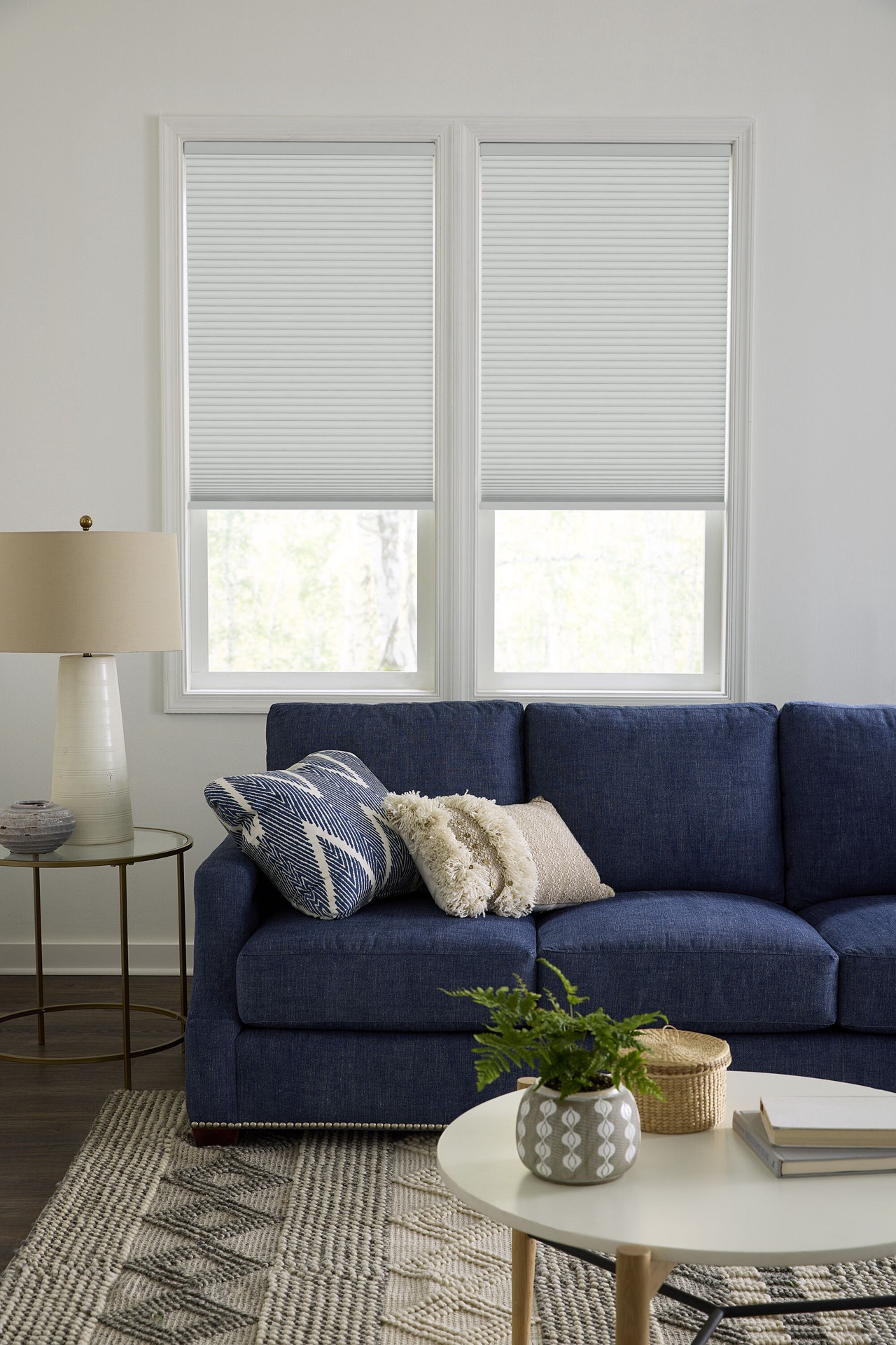 slide 5 of 6, LEVOLOR 60-in x 72-in Snow Blackout Cordless Cellular Shade, 1 ct