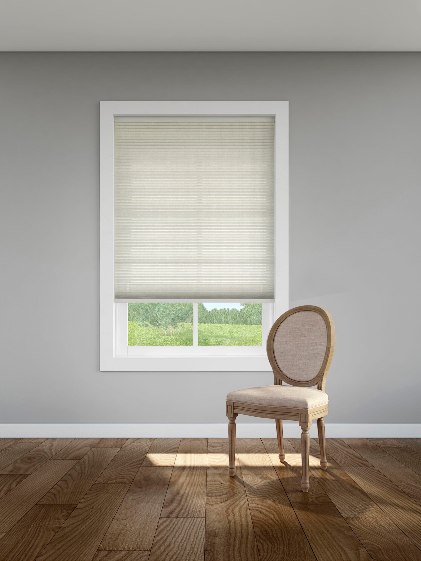 slide 3 of 6, LEVOLOR 36-in x 72-in Sand Light Filtering Cordless Cellular Shade, 1 ct