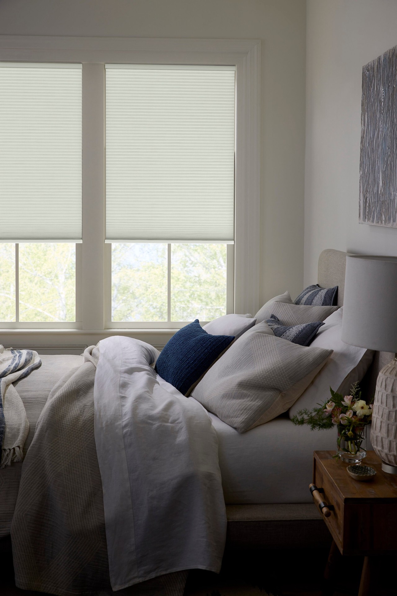 slide 4 of 6, LEVOLOR 30-in x 72-in Ecru Blackout Cordless Cellular Shade, 1 ct