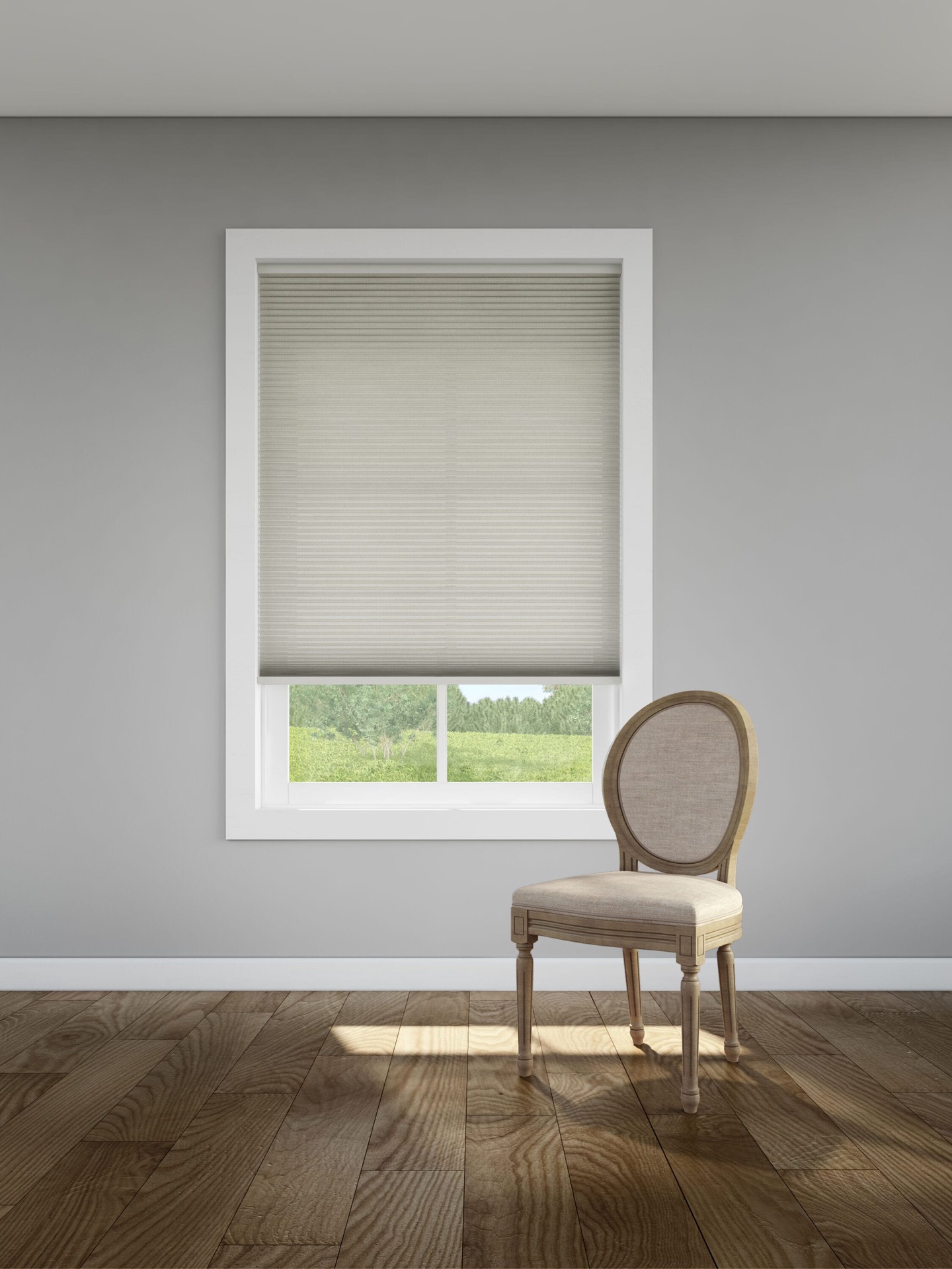 slide 3 of 6, LEVOLOR 30-in x 72-in Textured Sand Light Filtering Cordless Cellular Shade, 1 ct
