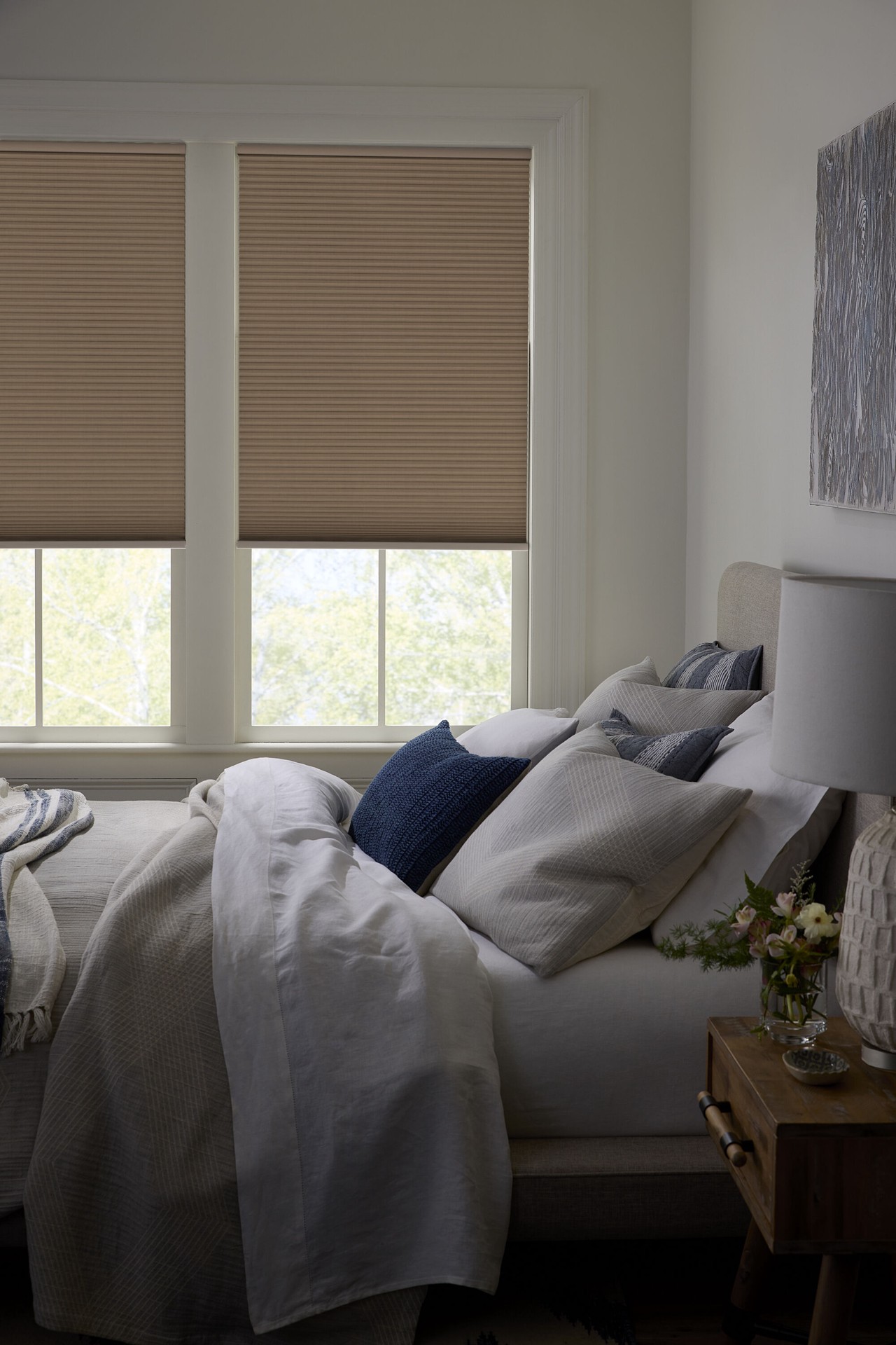 slide 4 of 6, LEVOLOR 30-in x 72-in Toffee Blackout Cordless Cellular Shade, 1 ct