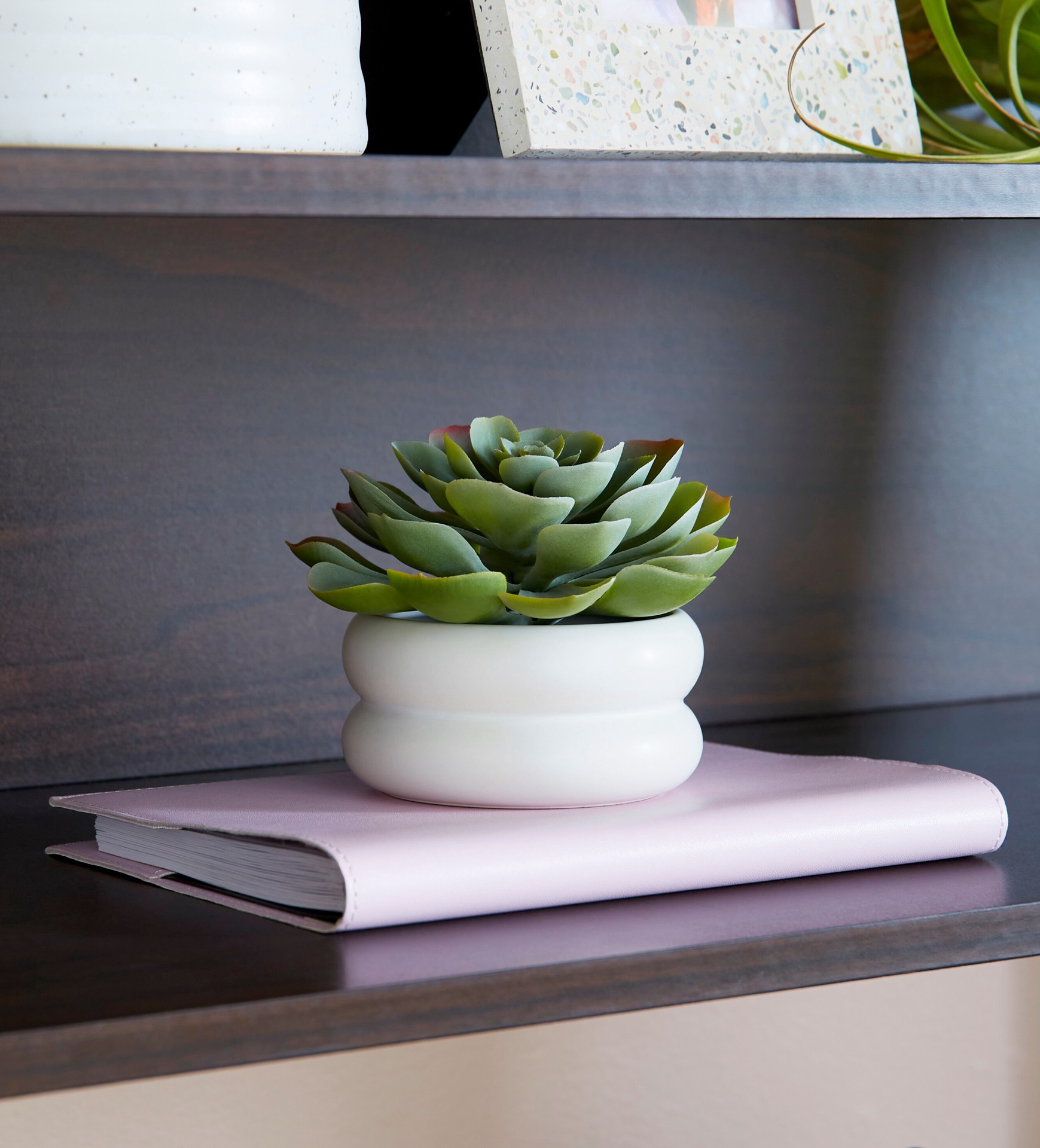 slide 6 of 6, allen + roth 36.5-in Brown Ladder desk Hutch Included, 1 ct