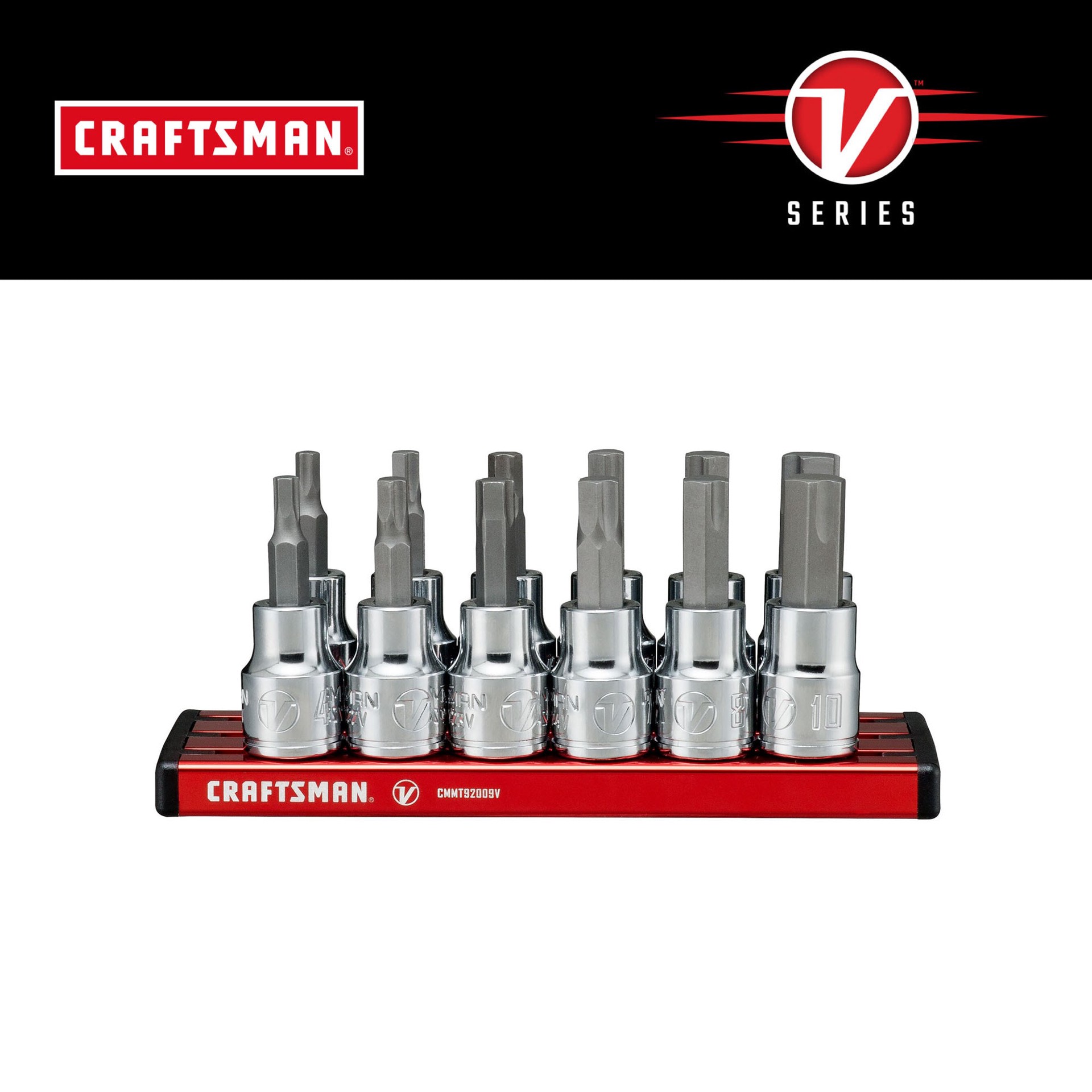 slide 1 of 6, CRAFTSMAN V-Series 12 -Piece 3/8-in Drive Set Hex Bit Driver Socket Set, 1 ct