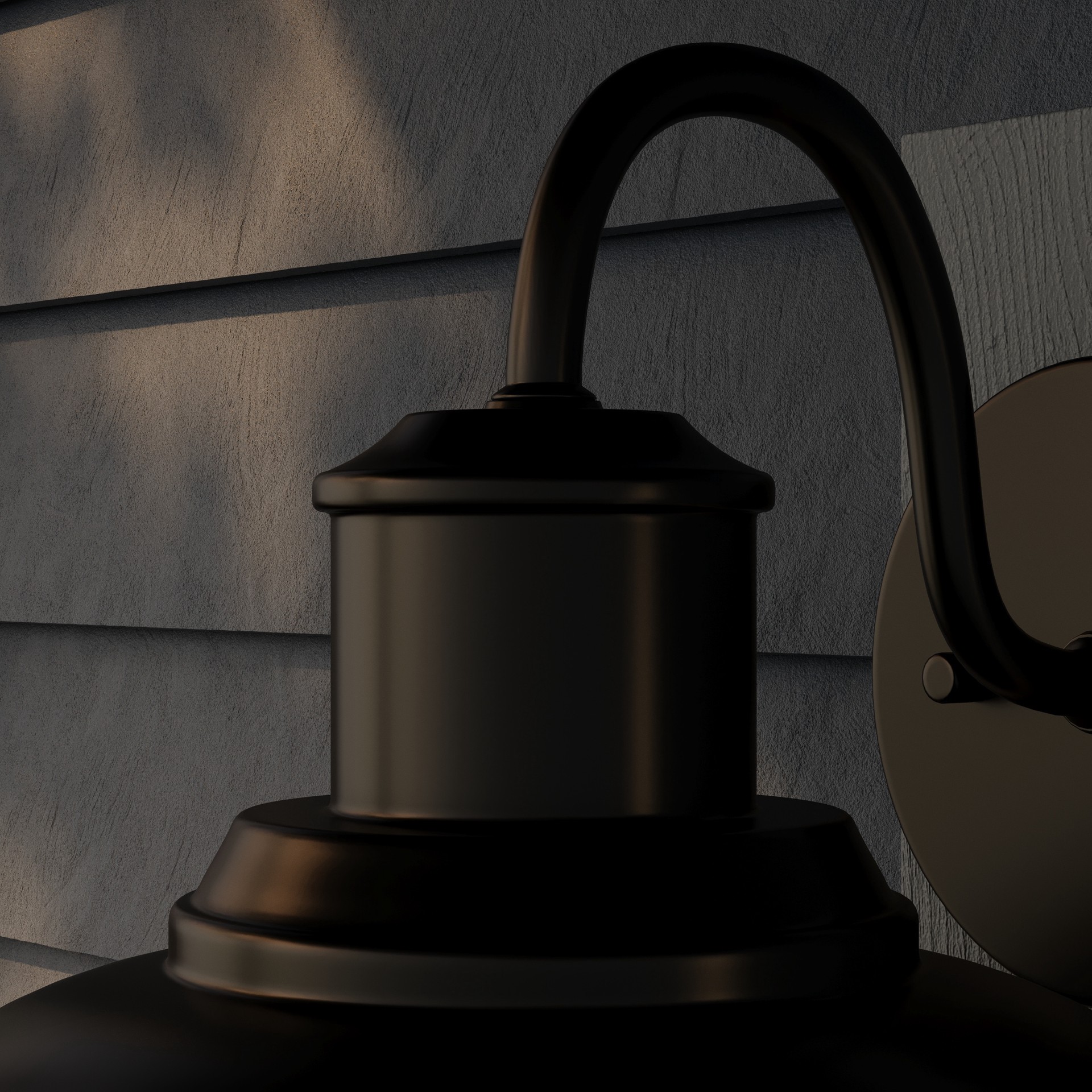 slide 2 of 6, allen + roth Yordan 1 -Light 11.42-in H Matte Black Hardwired Dark Sky Outdoor Wall Light, 1 ct