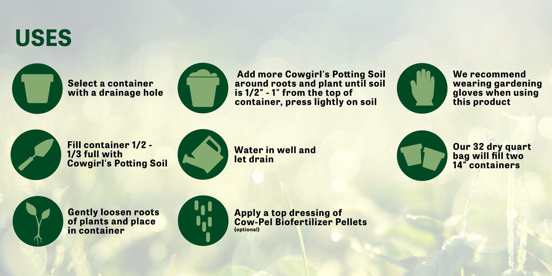 slide 3 of 6, Cowgirl Compost Potting Soil 32 DRY QTS, 1 ct