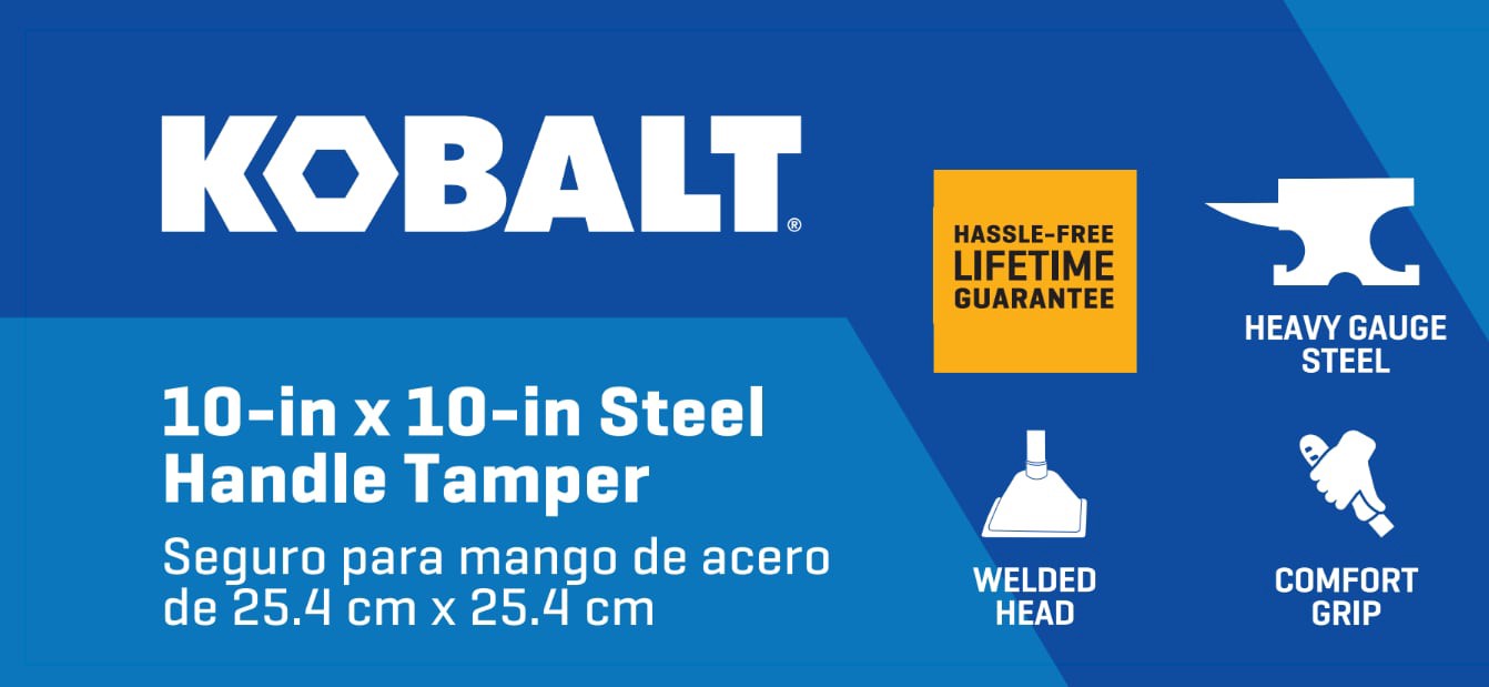 slide 6 of 6, Kobalt 10-in x 10-in Tampers, 1 ct