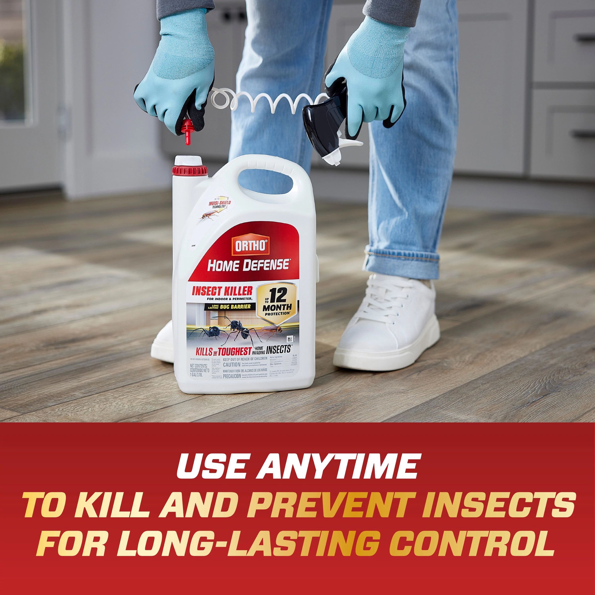 slide 5 of 6, ORTHO Home Defense for Indoor Perimeter2 1 -Gallon Trigger spray Insect killer, 1 ct