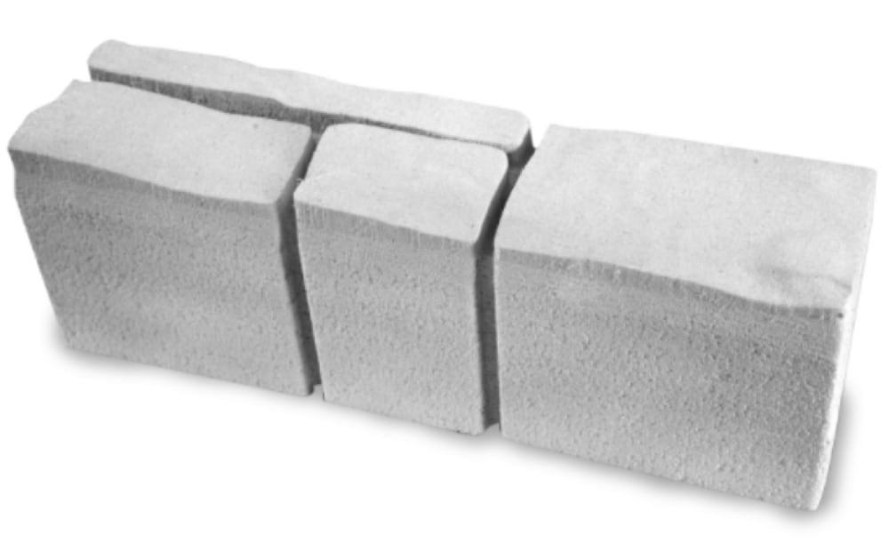 slide 4 of 4, Oldcastle 4-in H x 16-in L x 4-in D Gray Concrete Retaining wall block, 1 ct