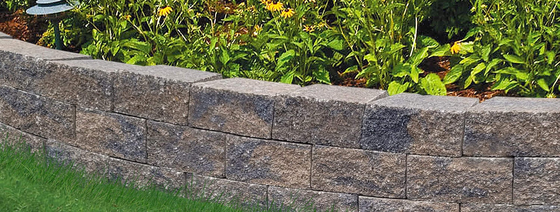 slide 5 of 6, 4-Inches H x 8-Inches L x 5.5-Inches D Brown/Charcoal Concrete Retaining wall block, 1 ct