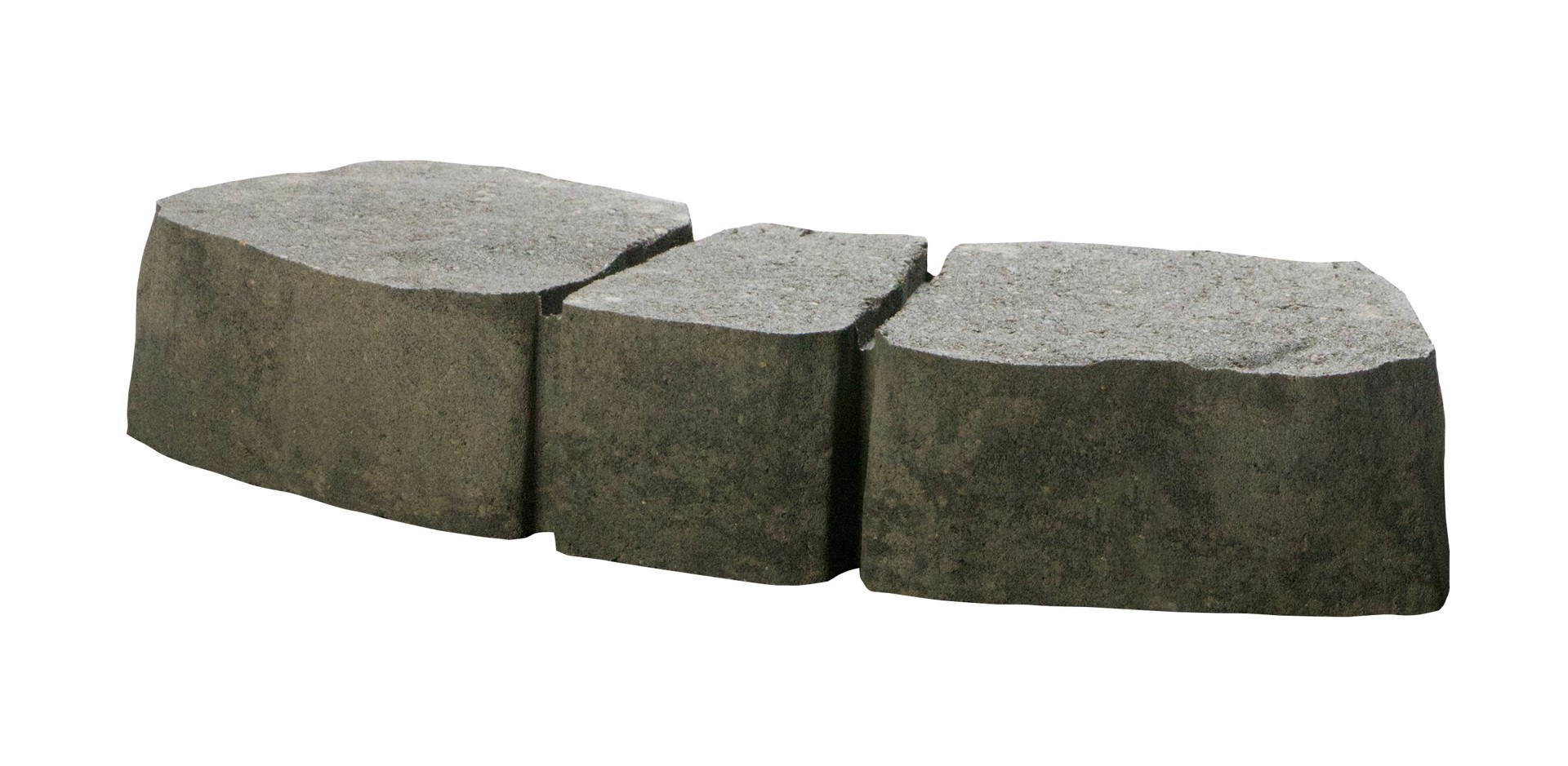 slide 5 of 6, Oldcastle Haloedge 17-in L x 5.25-in W x 3-in H Gray Concrete Curved edging stone, 1 ct