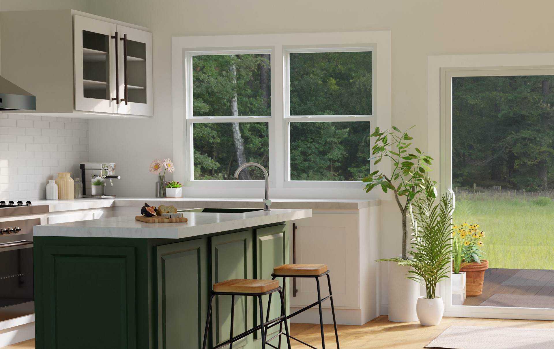 slide 6 of 6, RELIABILT 150 Series 31-1/2-in x 35-1/2-in Black Exterior Vinyl New Construction Single Hung Window Low-E Double Pane Glass (Half Screen Included), 1 ct