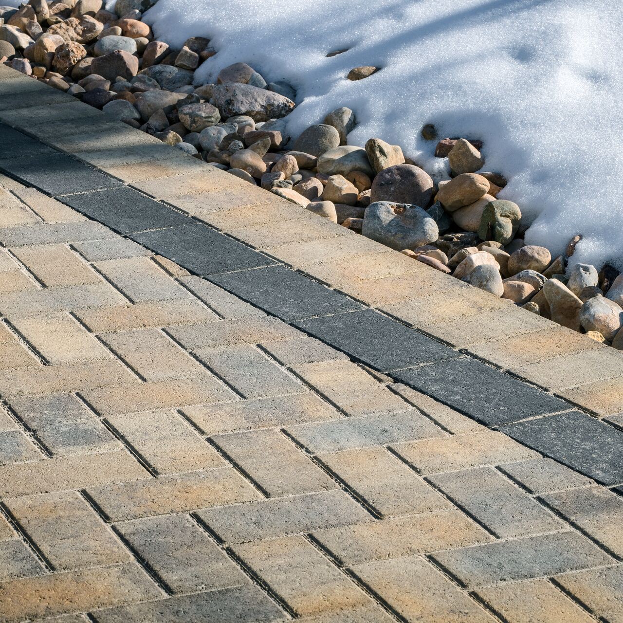 slide 4 of 4, Oldcastle 8-in L x 4-in W x 2-in H Rectangle Gray Concrete Paver, 1 ct