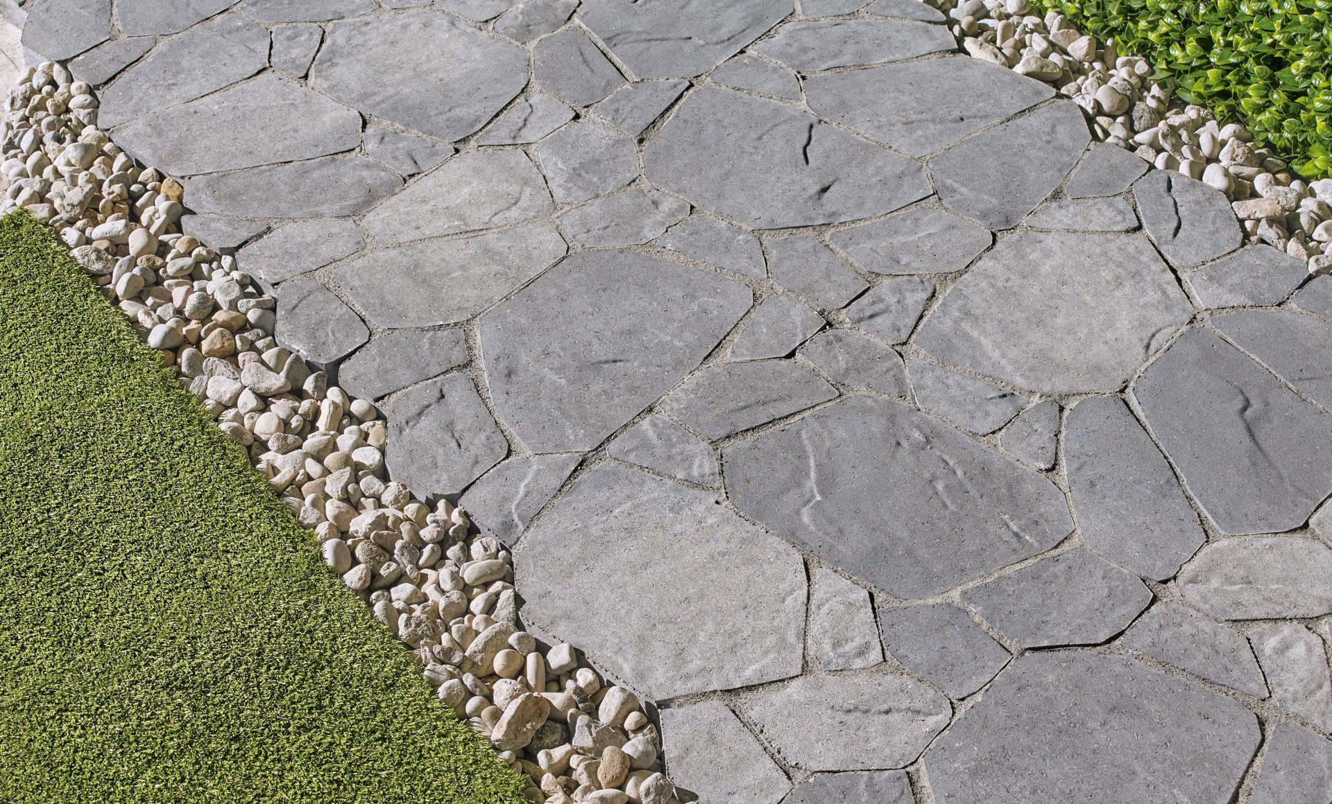 slide 4 of 6, Oldcastle 24-in L x 13-in W x 2-in H Irregular Sable Concrete Stepping stone, 1 ct