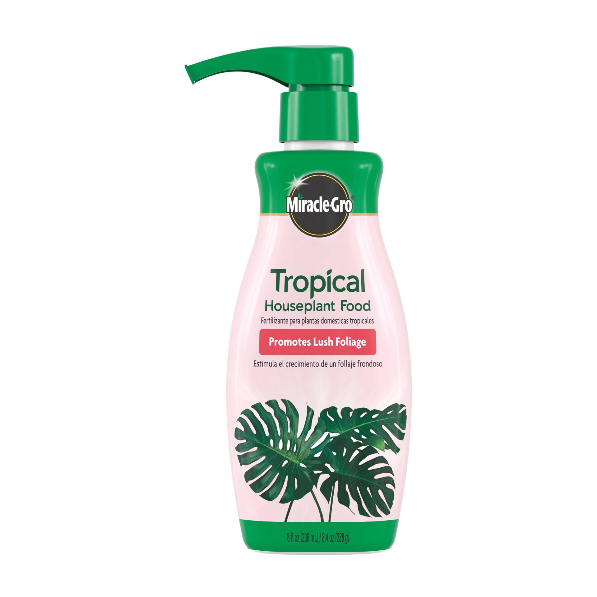 slide 1 of 6, Miracle-Gro Tropical Houseplant 8-fl oz 1-0.5-1 Liquid Indoor Plant Food, 1 ct