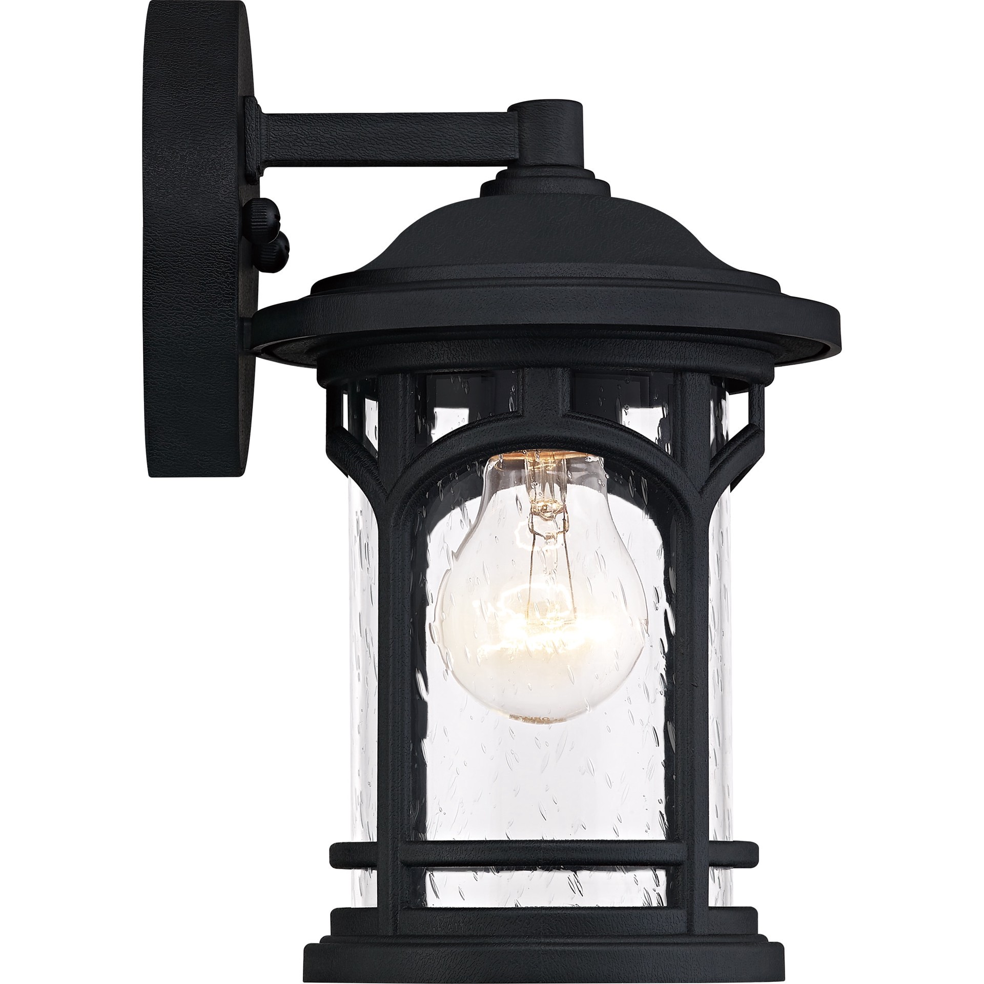 slide 3 of 6, Quoizel Kessel 1 -Light 10-in H Matte Black Hardwired Outdoor Wall Light, 1 ct