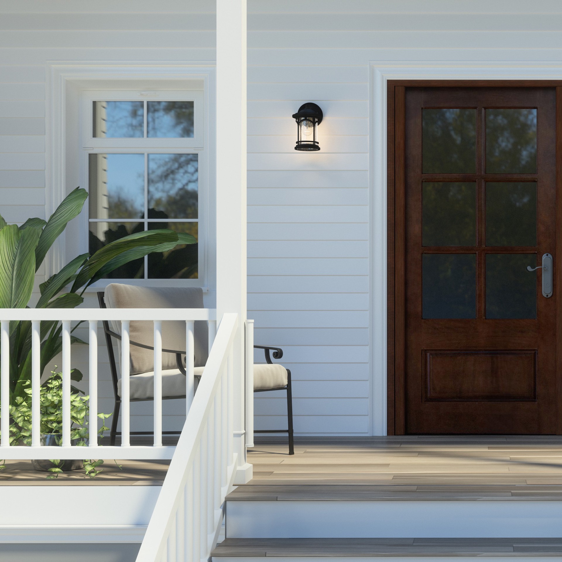 slide 5 of 6, Quoizel Kessel 1 -Light 10-in H Matte Black Hardwired Outdoor Wall Light, 1 ct