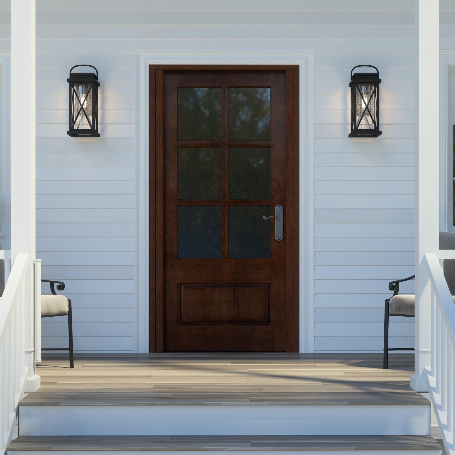 slide 5 of 6, Quoizel Saint Elias 1 -Light 17.88-in H Matte Black Hardwired Outdoor Wall Light, 1 ct