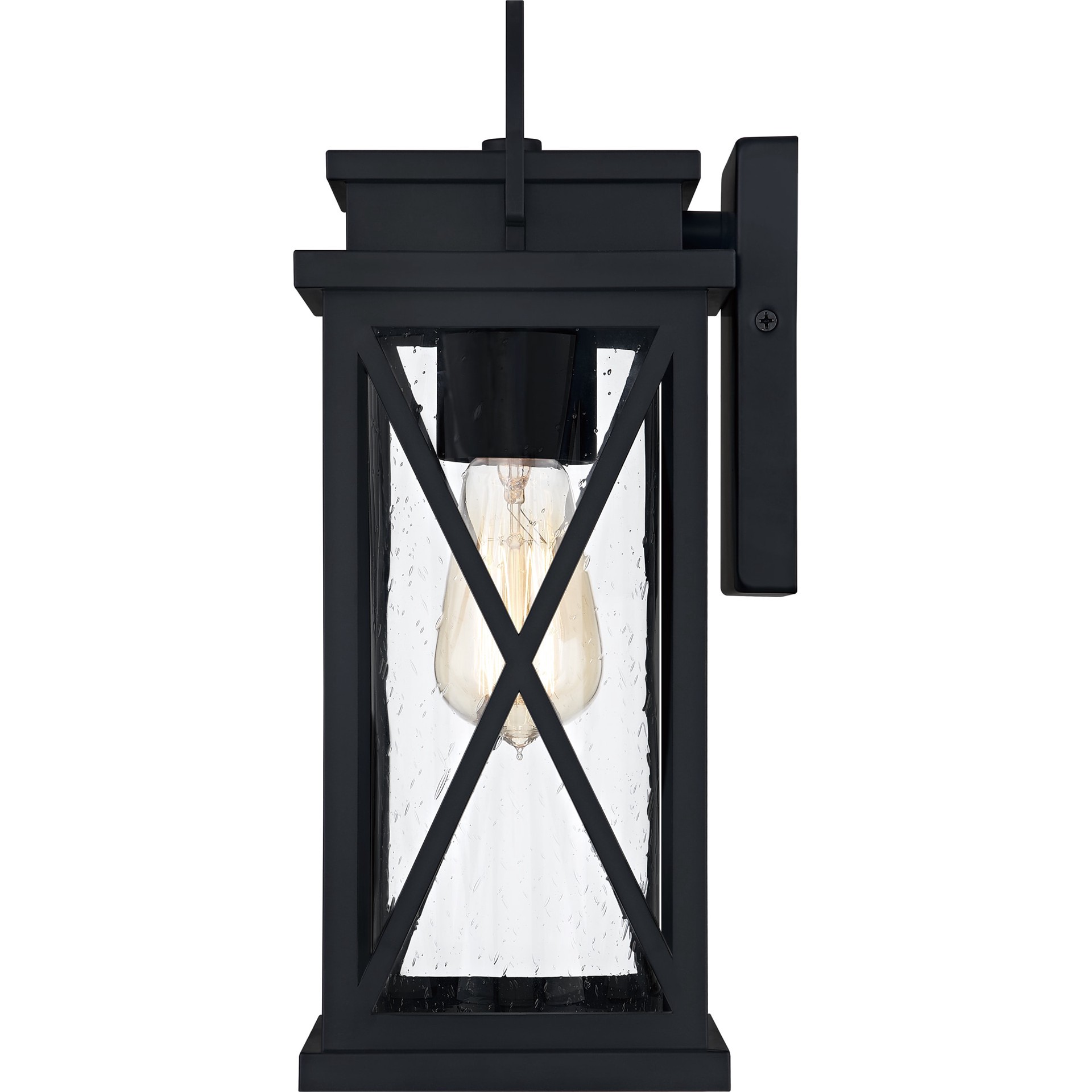 slide 4 of 6, Quoizel Saint Elias 1 -Light 14.25-in H Matte Black Hardwired Outdoor Wall Light, 1 ct