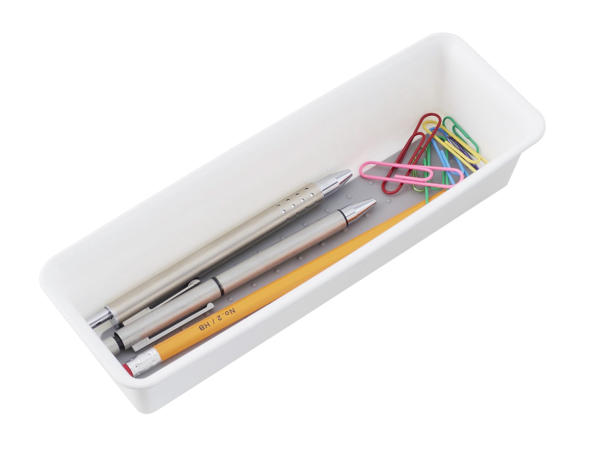 slide 2 of 4, Style Selections 9.06-in x 3.06-in White Plastic Drawer Organizer, 1 ct