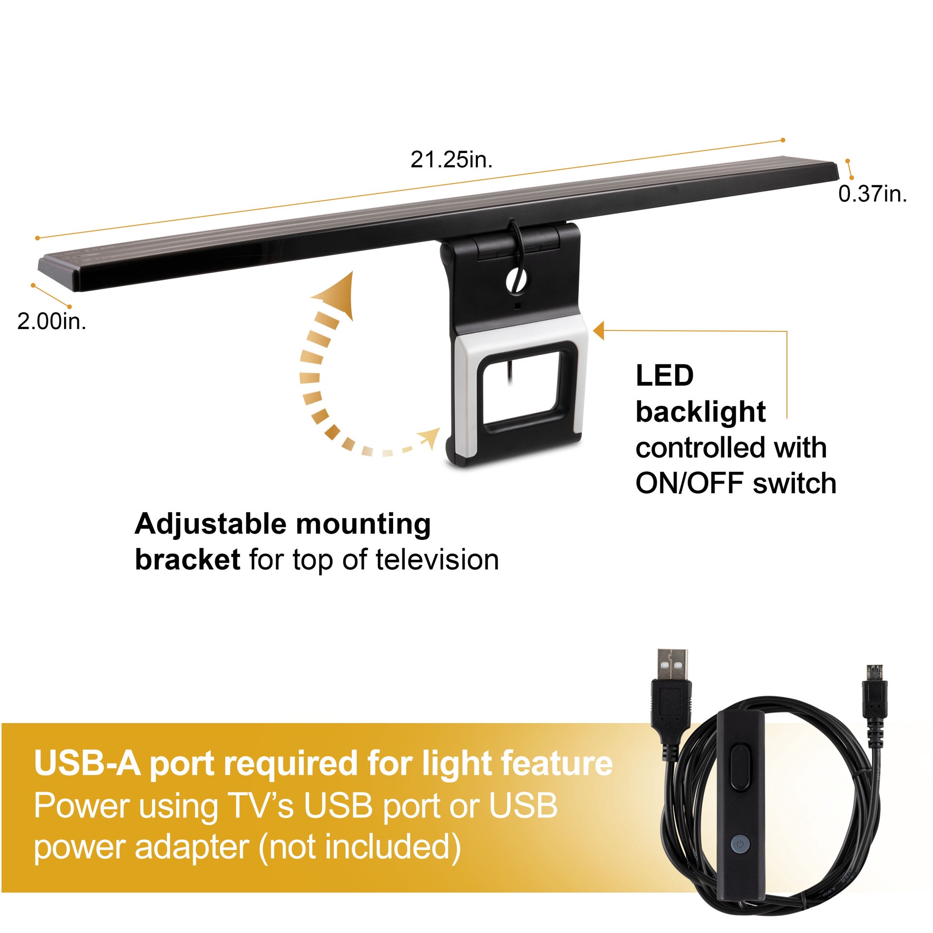 slide 5 of 6, GE Bar Directional Indoor Hd; Uhf; Vhf TV Antenna, 1 ct