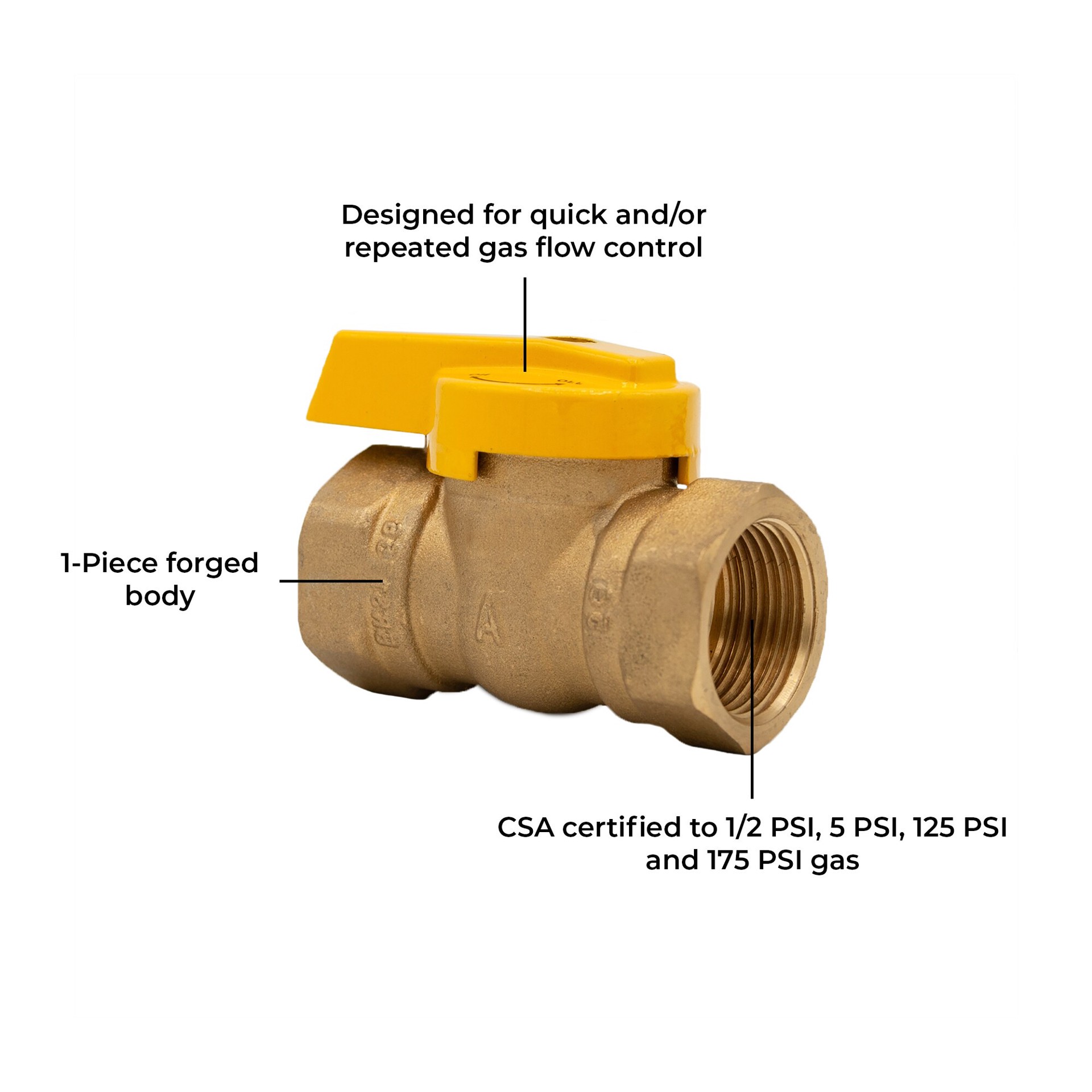 slide 2 of 2, RELIABILT 3/4-in FNPT Brass Ball Valve, 1 ct