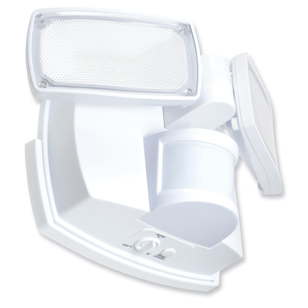 slide 3 of 6, Good Earth Lighting 180 -Degree 40 -Wattage Equivalent Battery-operated LED White 2 -Head Motion-Activated Flood Light with Timer 700 -Lumen, 1 ct