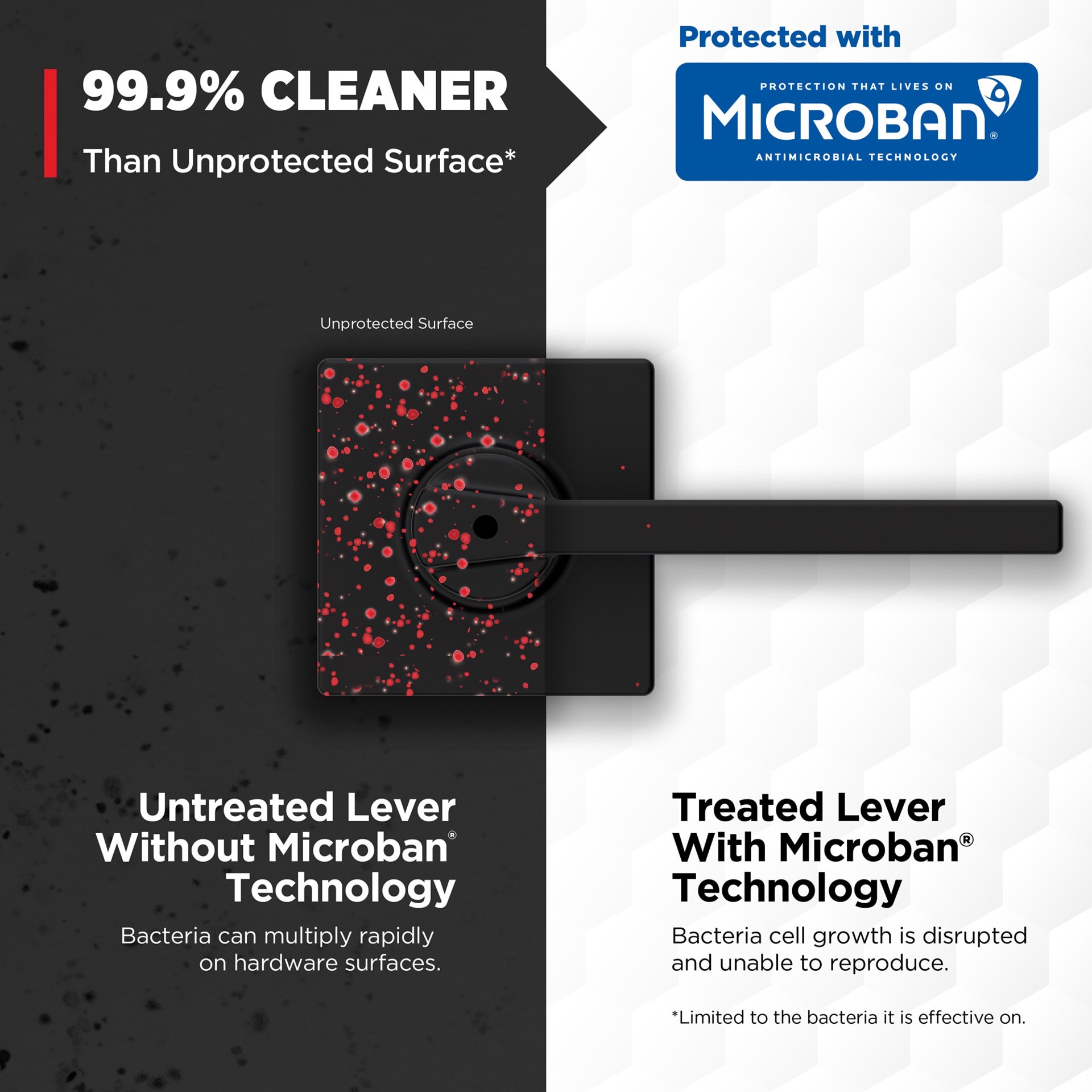 slide 6 of 6, Kwikset Casey Matte Black Interior or Bed/Bath Privacy Door Handle, 1 ct