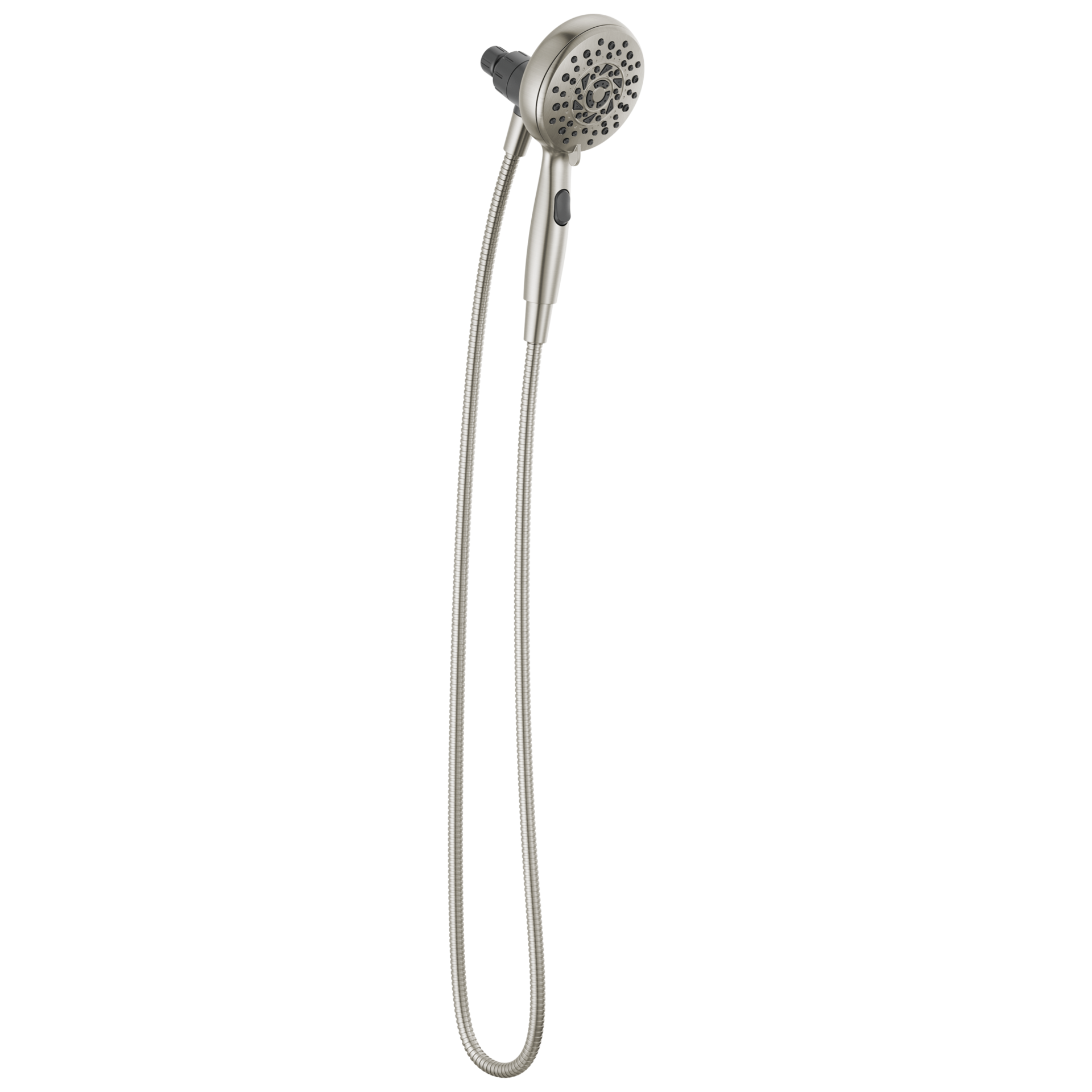 slide 1 of 6, Delta SureDock Magnetic 6.0 -Spray Satin Nickel 4.875-in Round High Pressure Handheld Shower Head 1.75 GPM, 1 ct