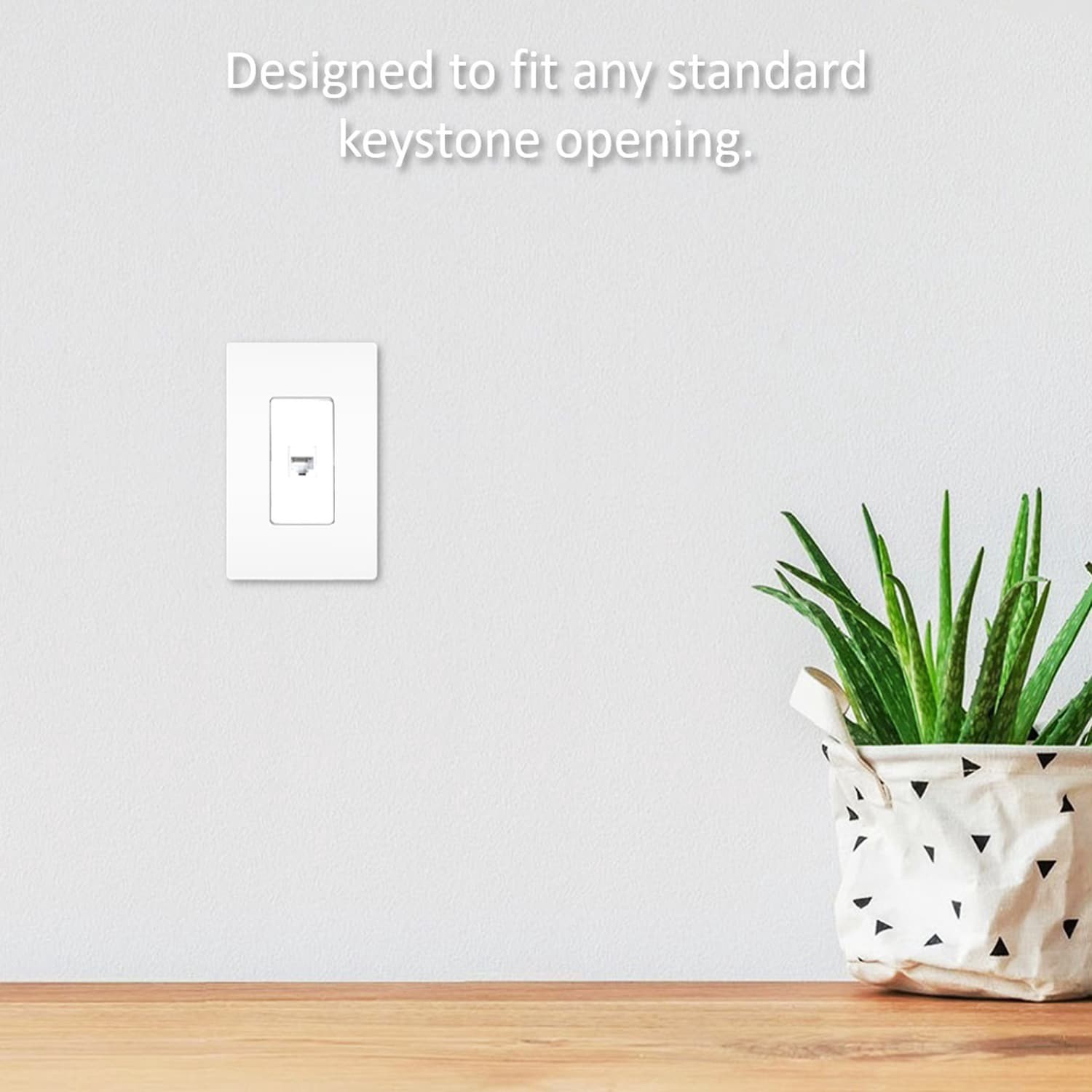 slide 4 of 5, Legrand 5 -Pack Plastic CAT6 Ethernet Wall Jack, 1 ct