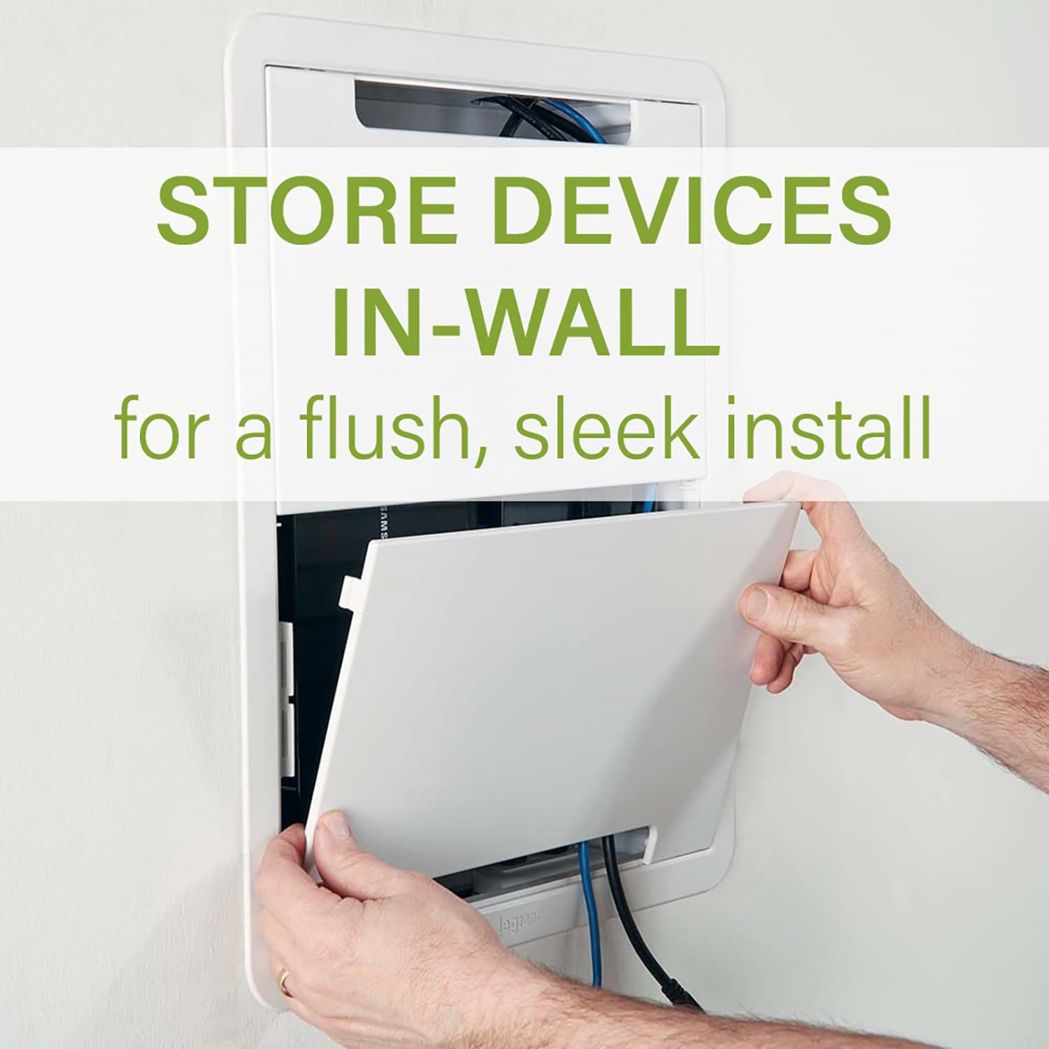 slide 3 of 6, Legrand 17-in Plastic Network Box, 1 ct