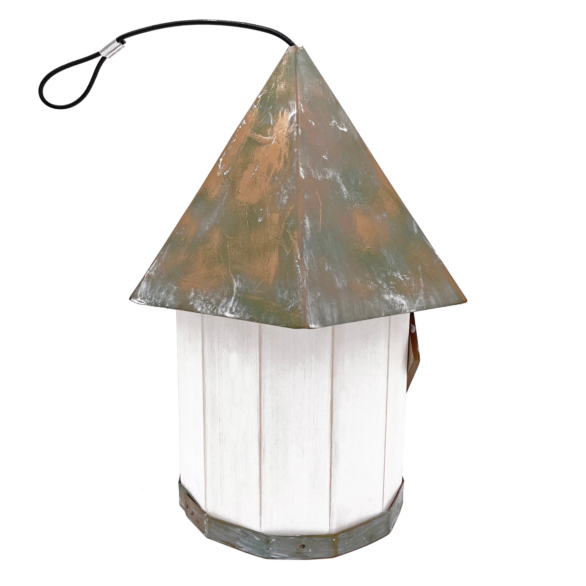 slide 2 of 6, Backyard Glory 11.42-in H White Wood Variety Decorative Bird House, 1 ct