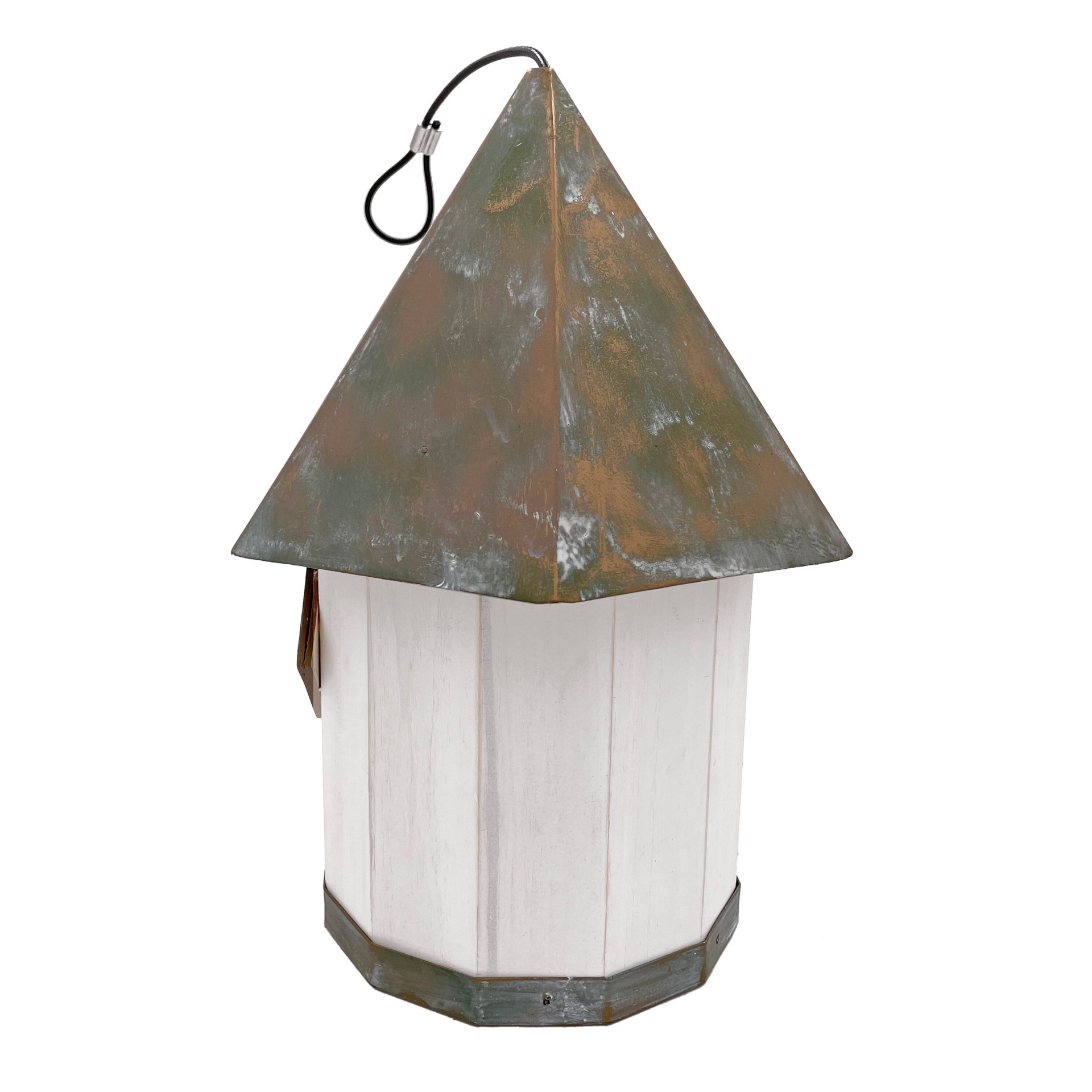 slide 3 of 6, Backyard Glory 11.42-in H White Wood Variety Decorative Bird House, 1 ct