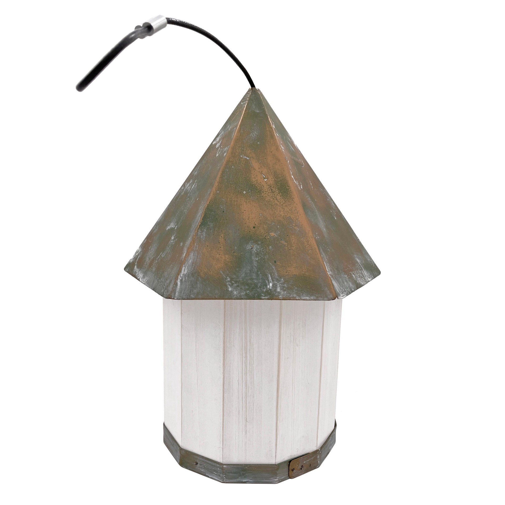 slide 4 of 6, Backyard Glory 11.42-in H White Wood Variety Decorative Bird House, 1 ct