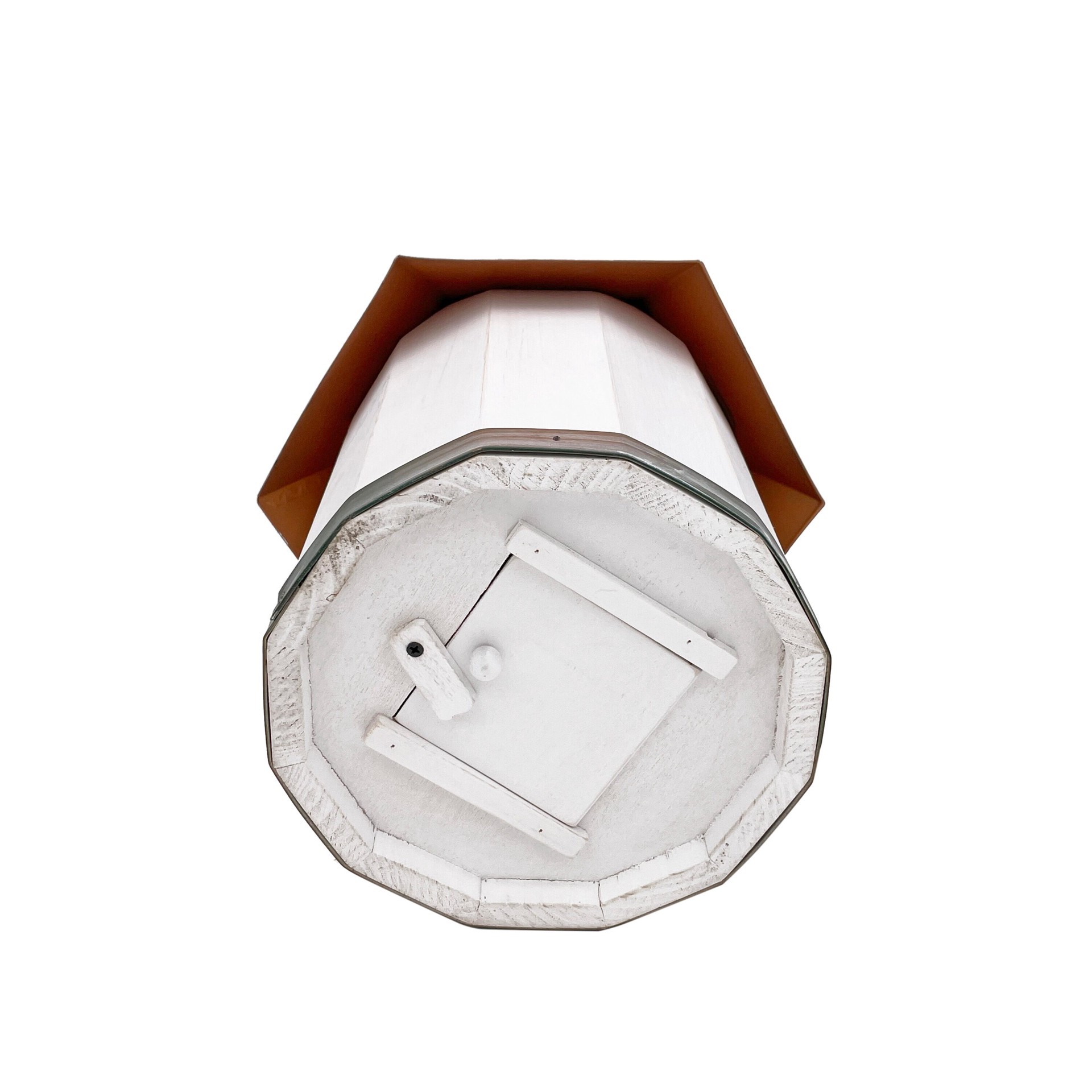 slide 5 of 6, Backyard Glory 11.42-in H White Wood Variety Decorative Bird House, 1 ct
