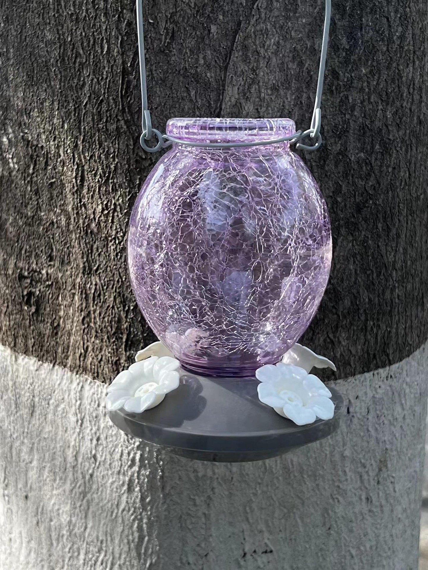 slide 4 of 6, Style Selections Glass Hanging Nectar Bird feeder - 22-oz, 1 ct