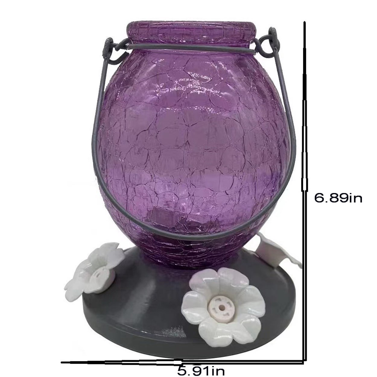 slide 5 of 6, Style Selections Glass Hanging Nectar Bird feeder - 22-oz, 1 ct