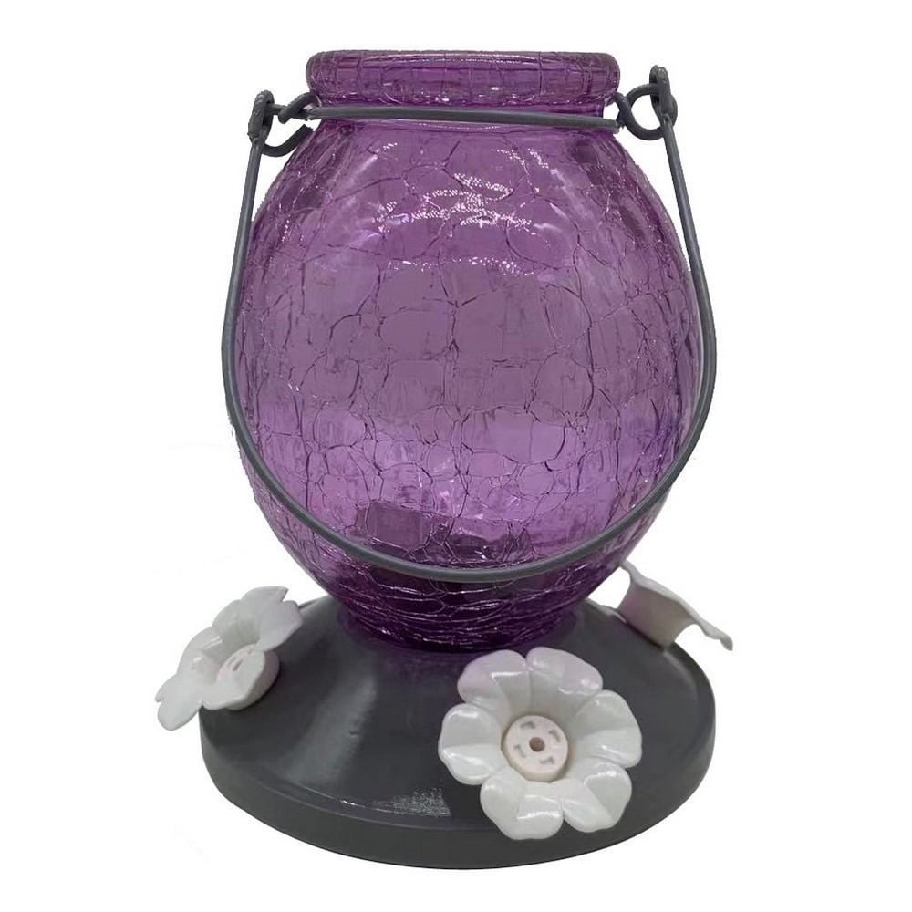 slide 1 of 6, Style Selections Glass Hanging Nectar Bird feeder - 22-oz, 1 ct
