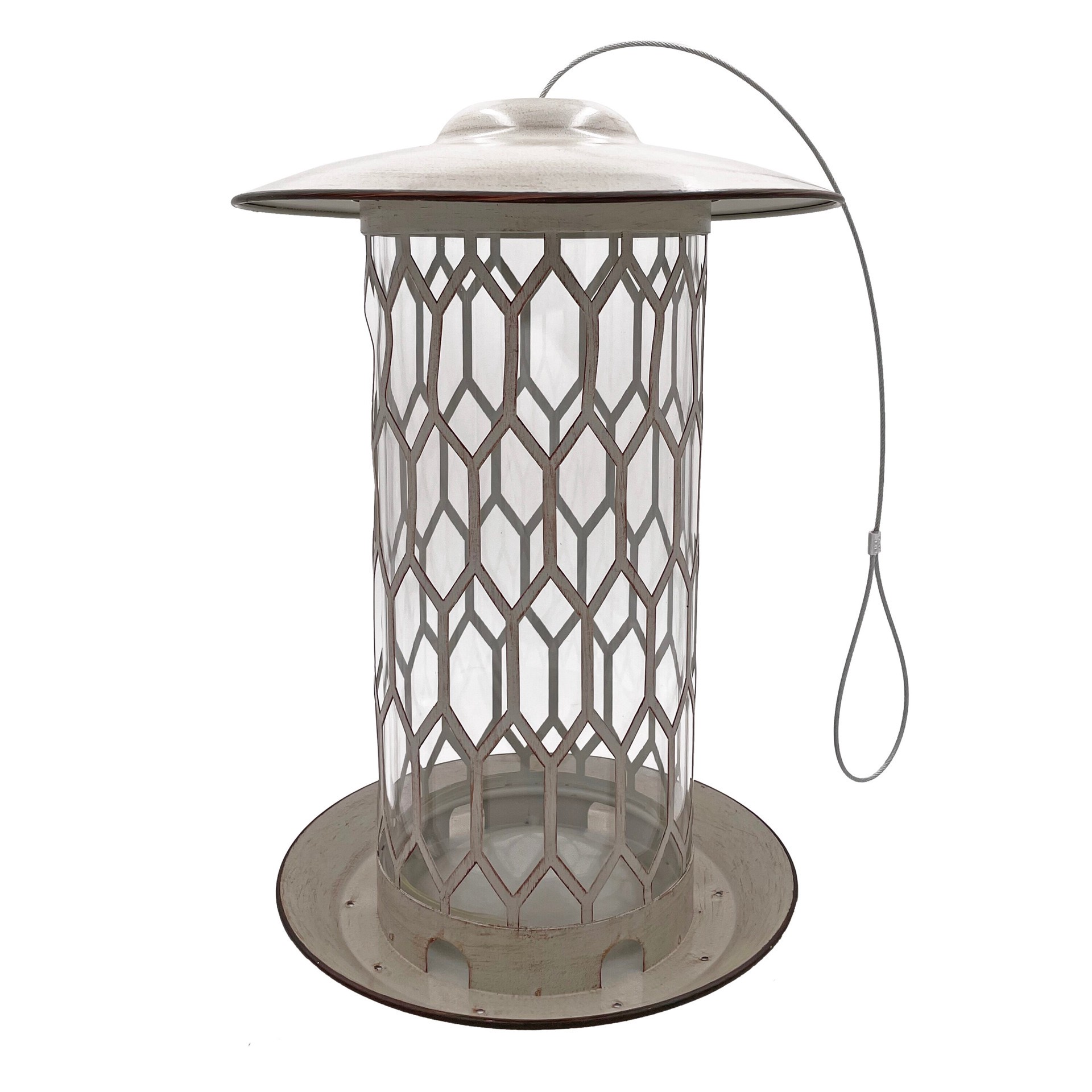 slide 3 of 6, Backyard Glory Steel Hanging Hopper Bird feeder - 5-lb, 1 ct
