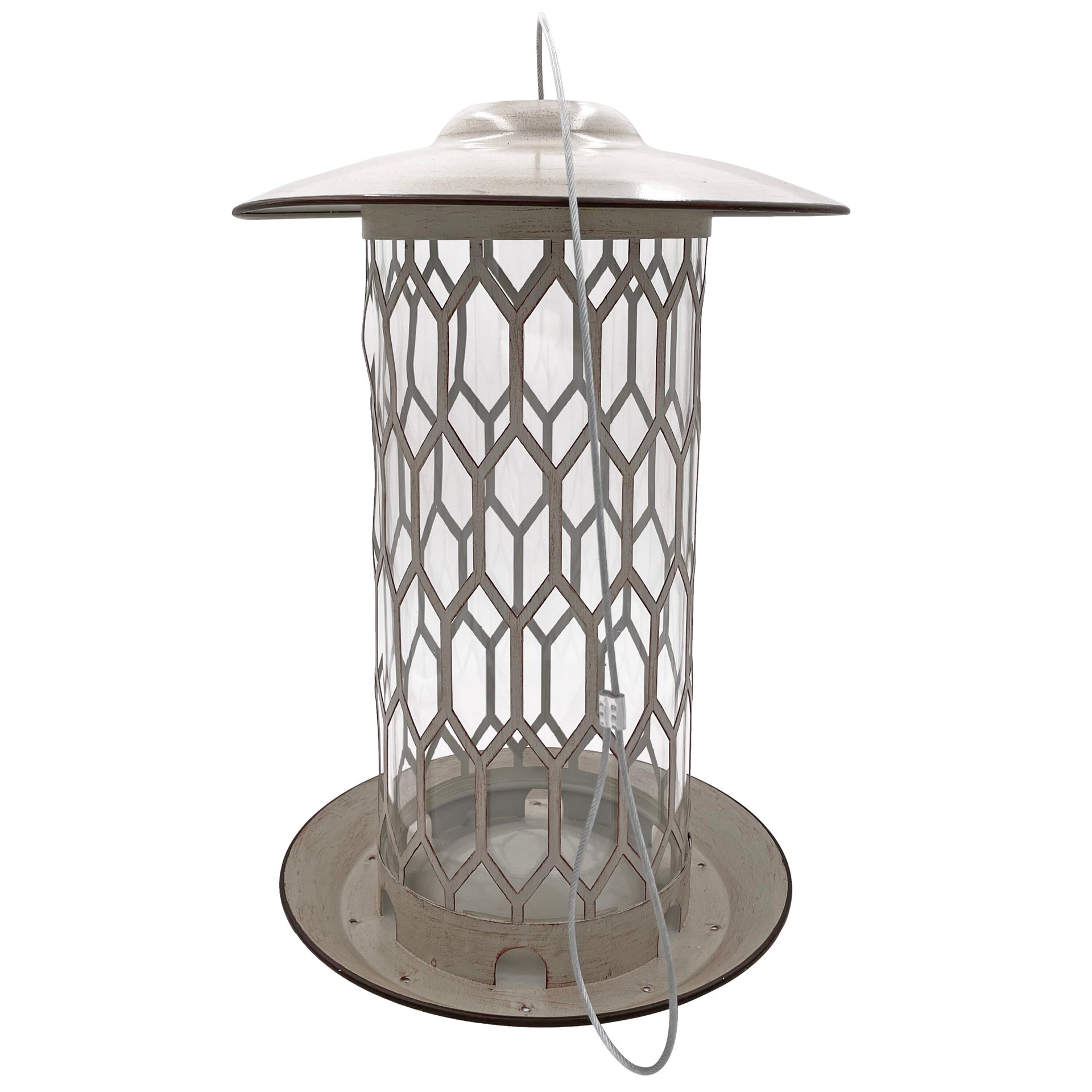 slide 4 of 6, Backyard Glory Steel Hanging Hopper Bird feeder - 5-lb, 1 ct