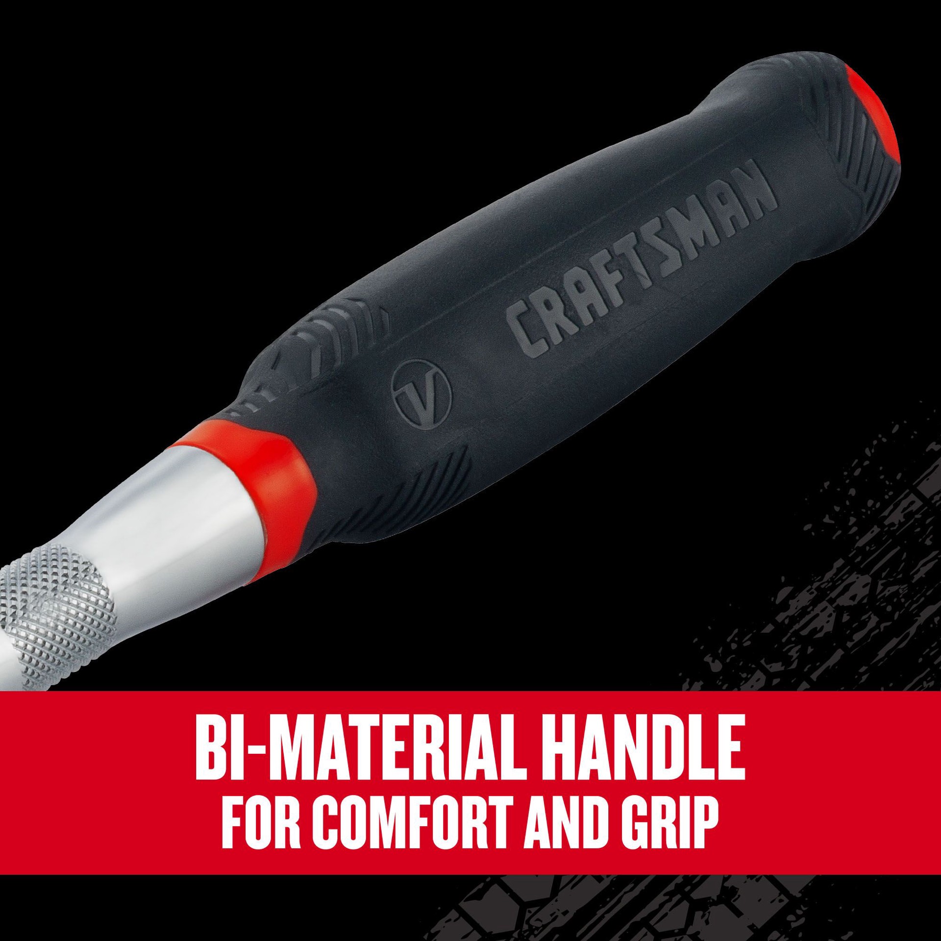 slide 2 of 6, CRAFTSMAN V-Series 96 -Tooth 1/2-in Drive Comfort grip Handle Ratchet, 1 ct