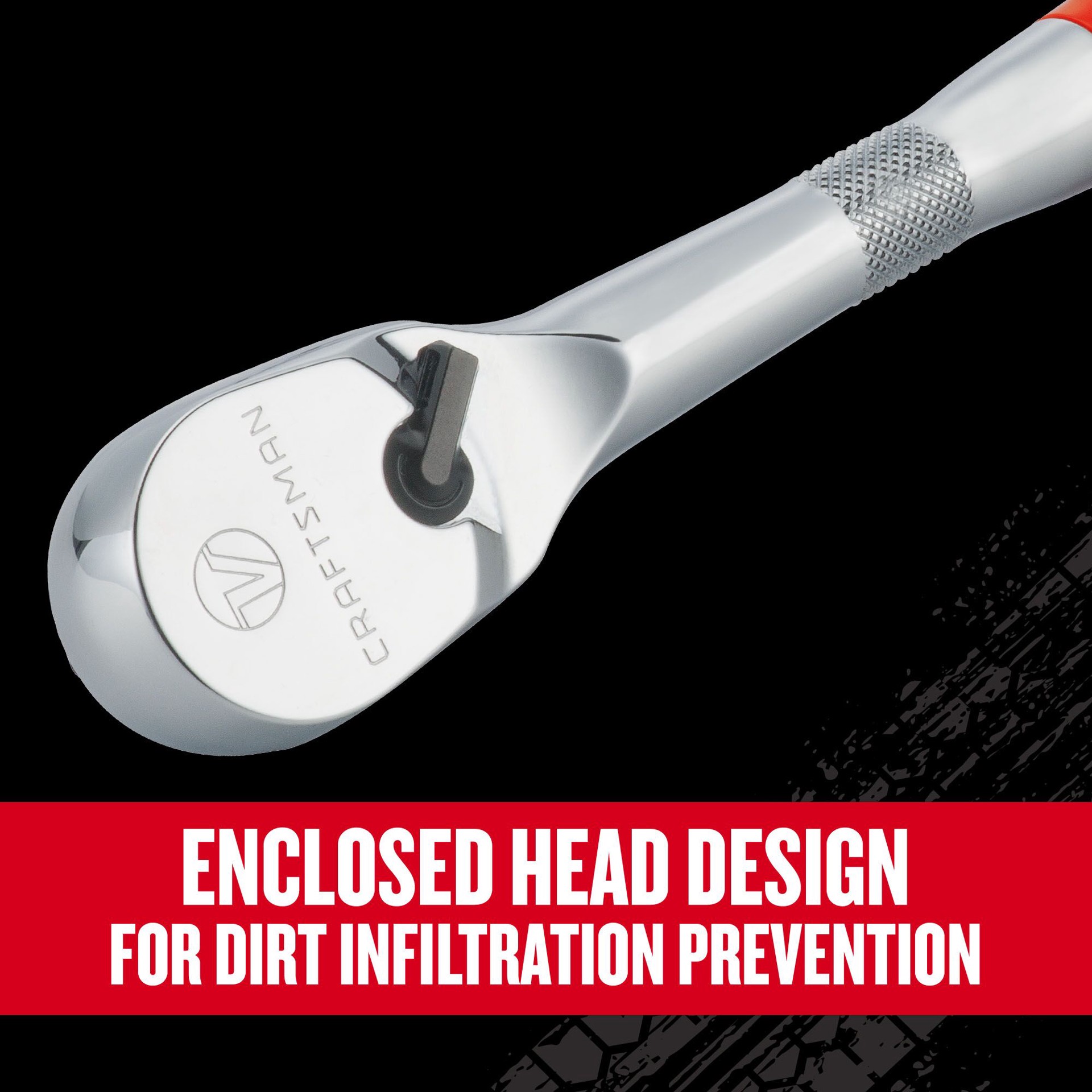 slide 4 of 6, CRAFTSMAN V-Series 96 -Tooth 1/2-in Drive Comfort grip Handle Ratchet, 1 ct