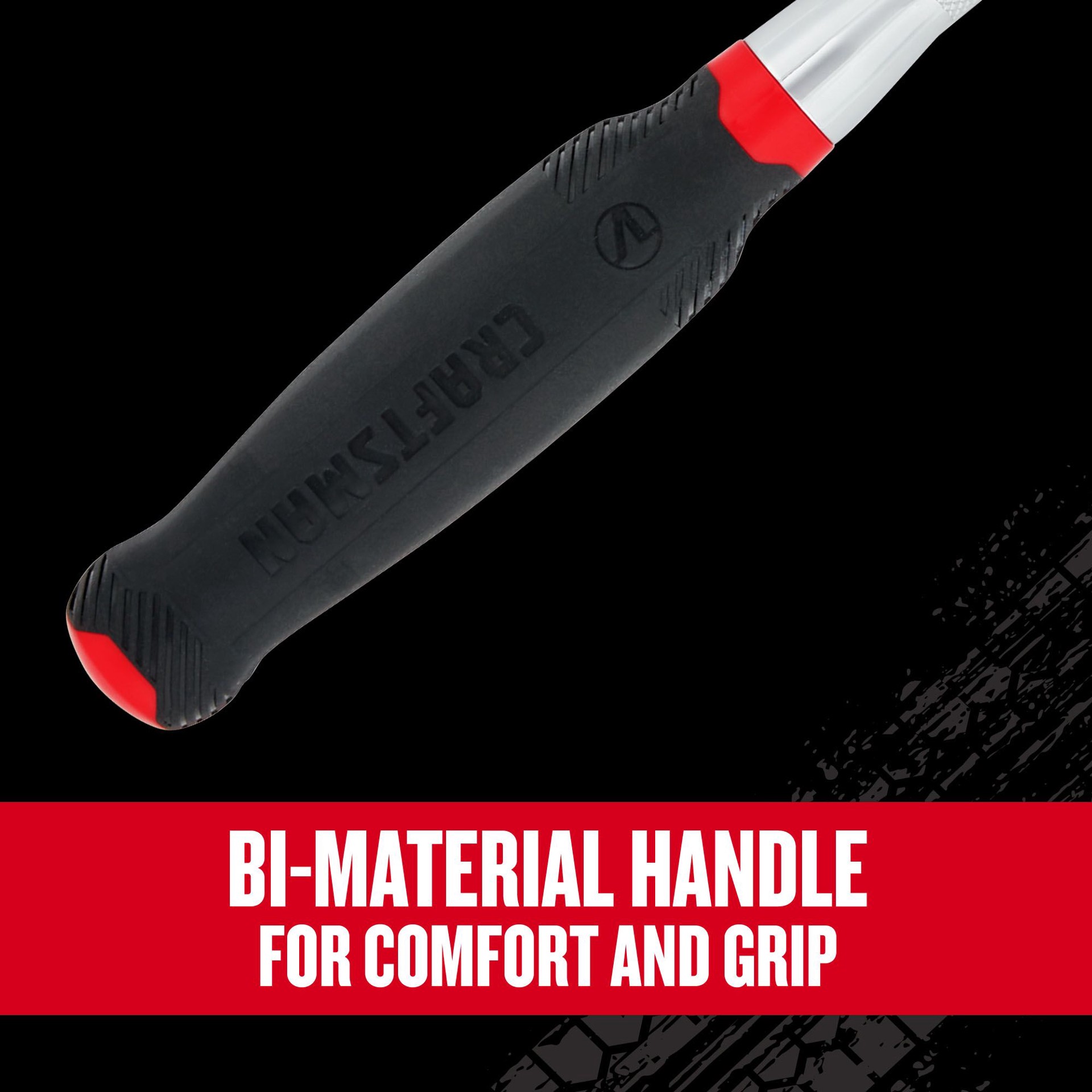 slide 3 of 6, CRAFTSMAN V-Series 96 -Tooth 1/2-in Drive Comfort grip Handle Flexible Head Ratchet, 1 ct
